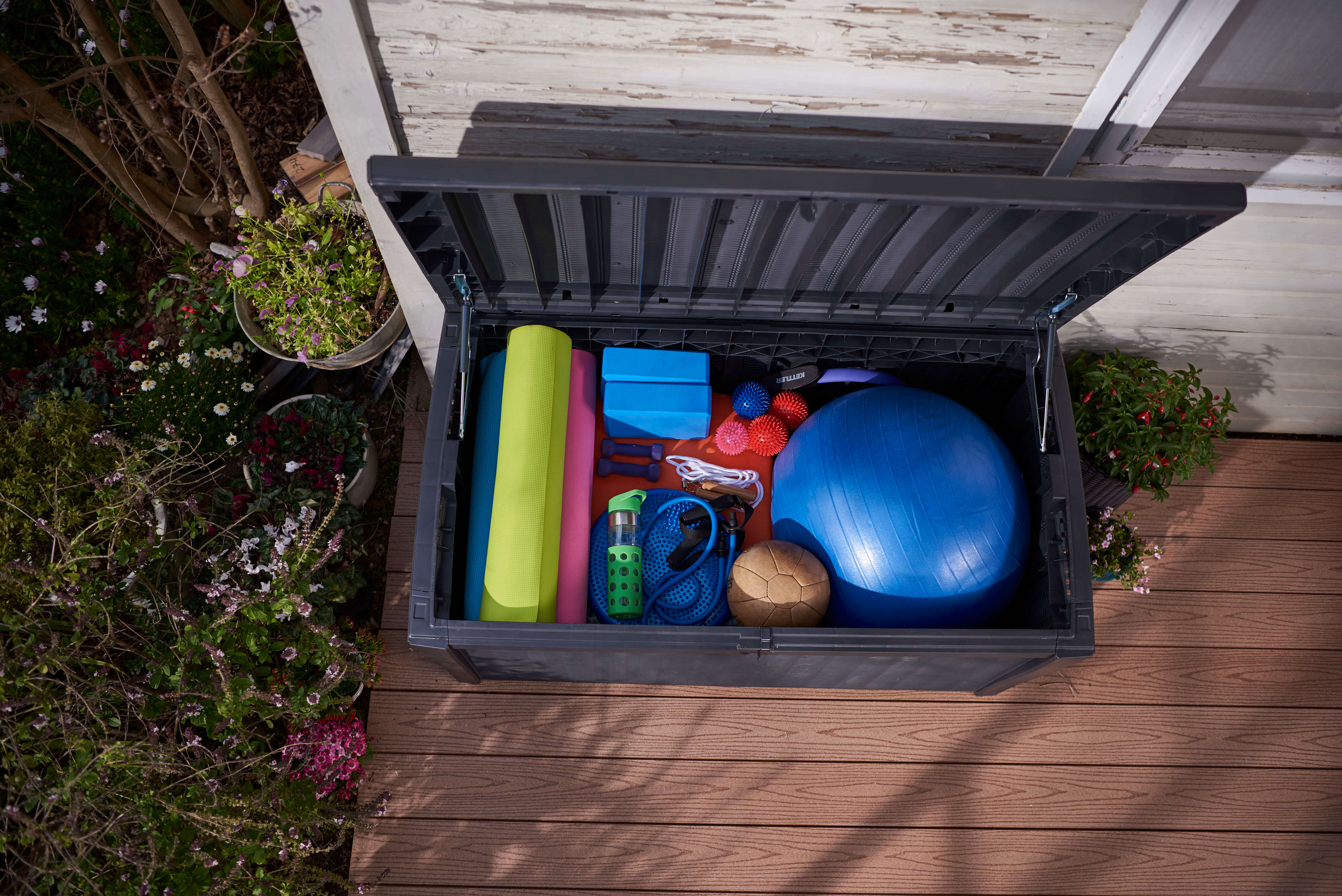 Skrzynia ogrodowa Keter Borneo Storage Box 416L, grafit