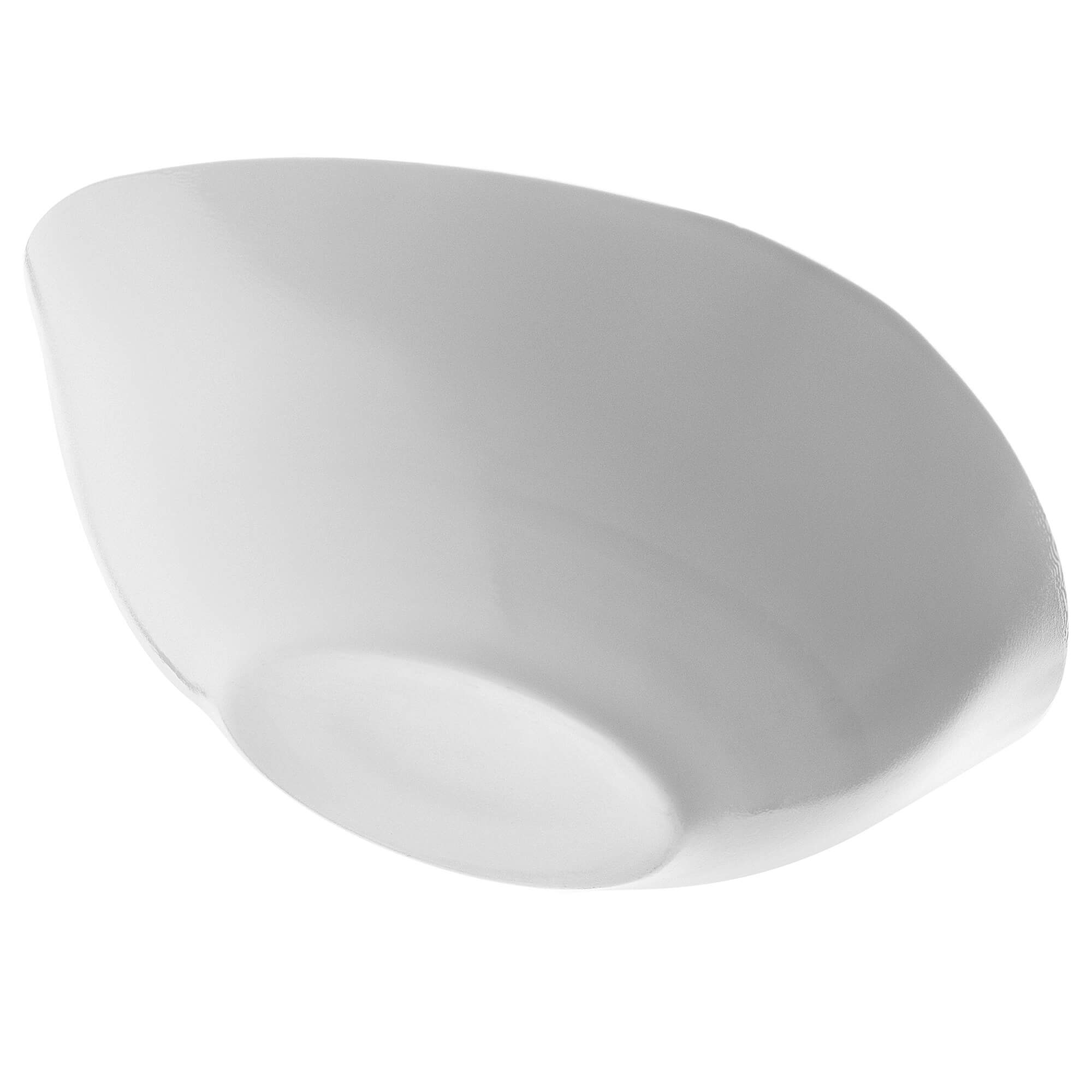 Salaterka szklana biała 17 cm, 1 szt.