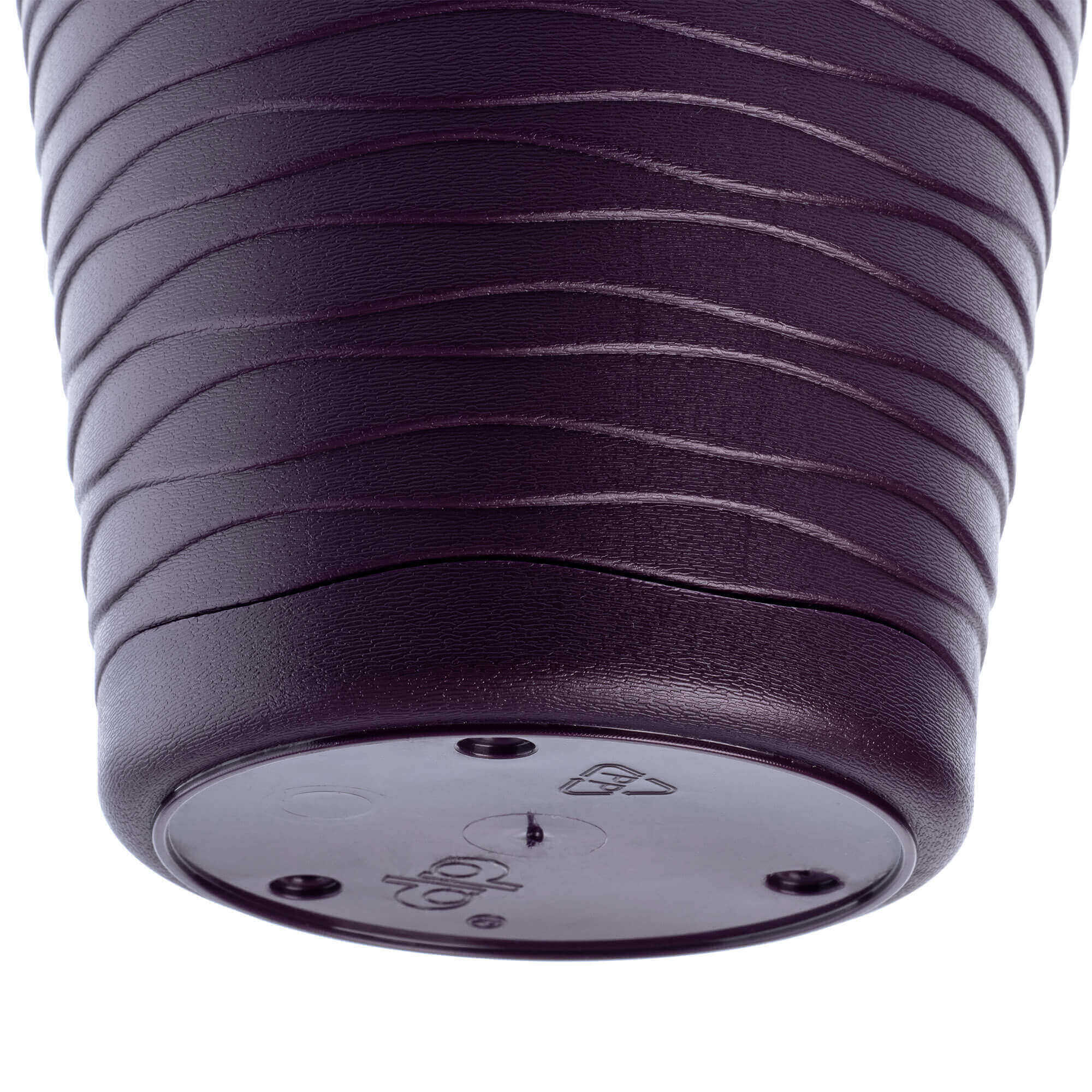 Doniczka z podstawką Greve 19 cm, śliwkowa