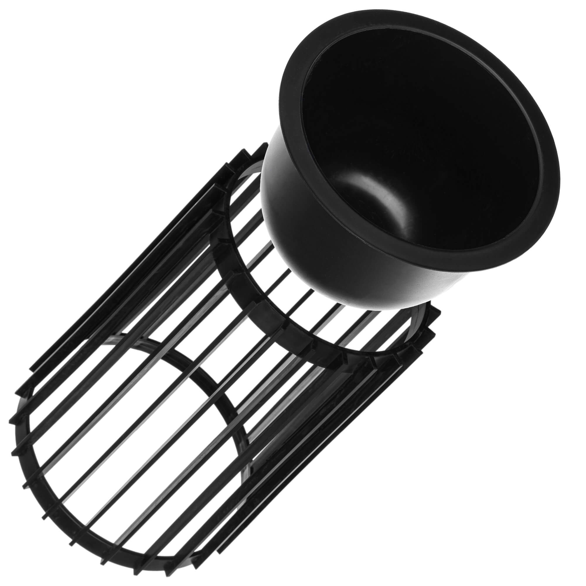 Kwietnik dwustronny Aytre 40 cm czarny + wkład