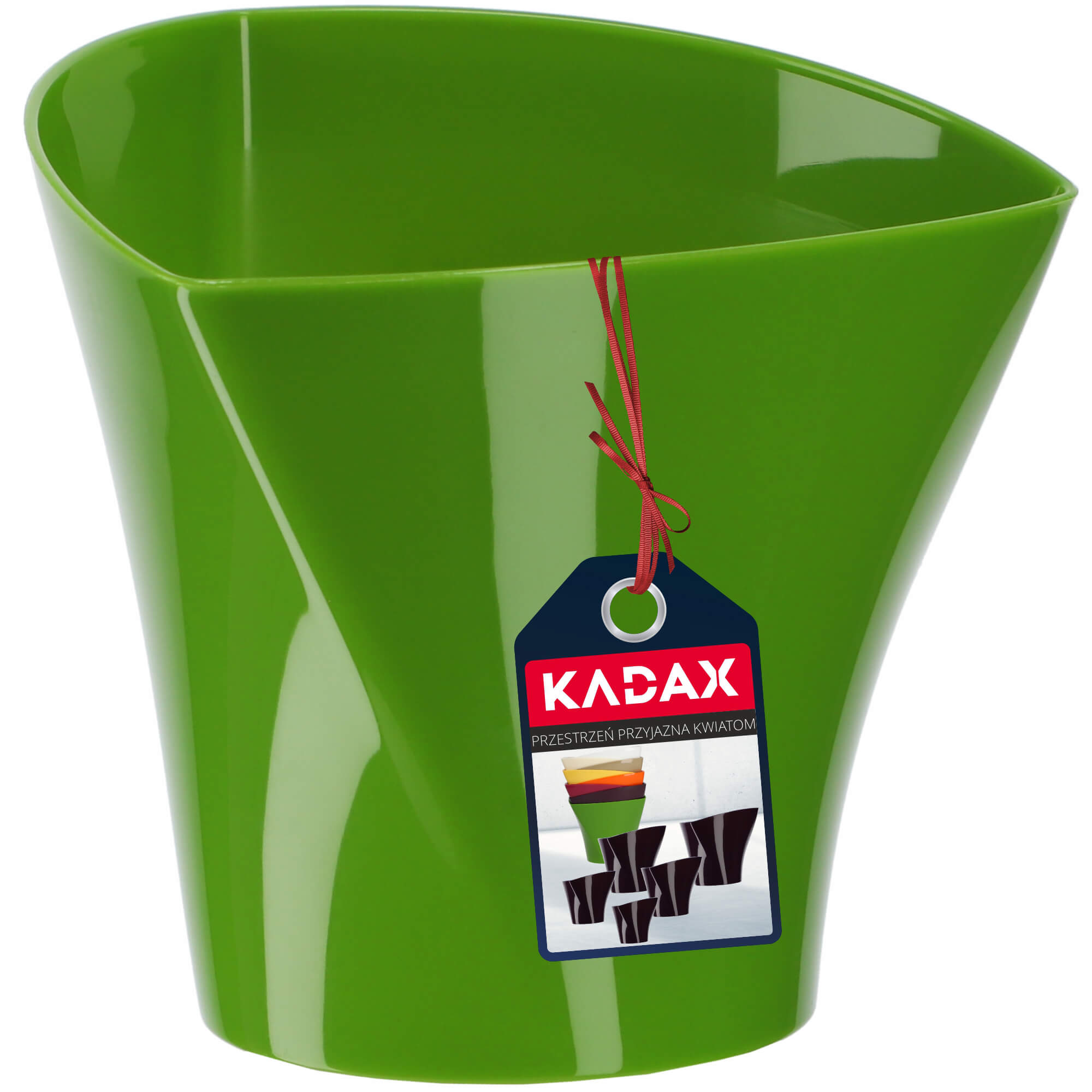 Doniczka na kwiaty Sisco 15 cm, zielona