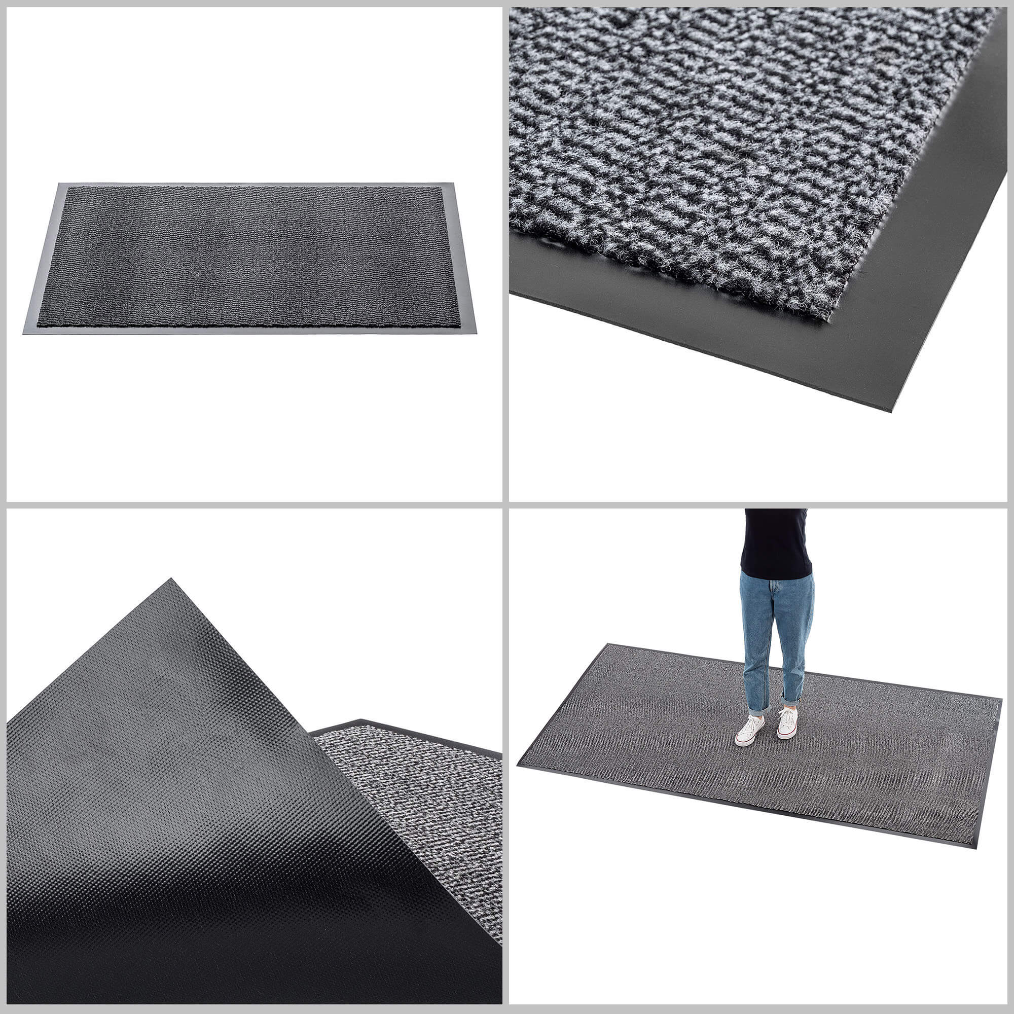 Wycieraczka pod drzwi Carnate 120x240cm, szary