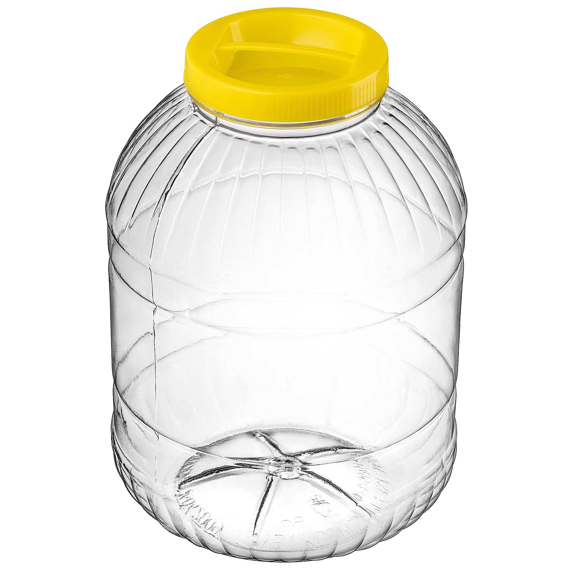 Słoik plastikowy z zakrętką 8L żółty
