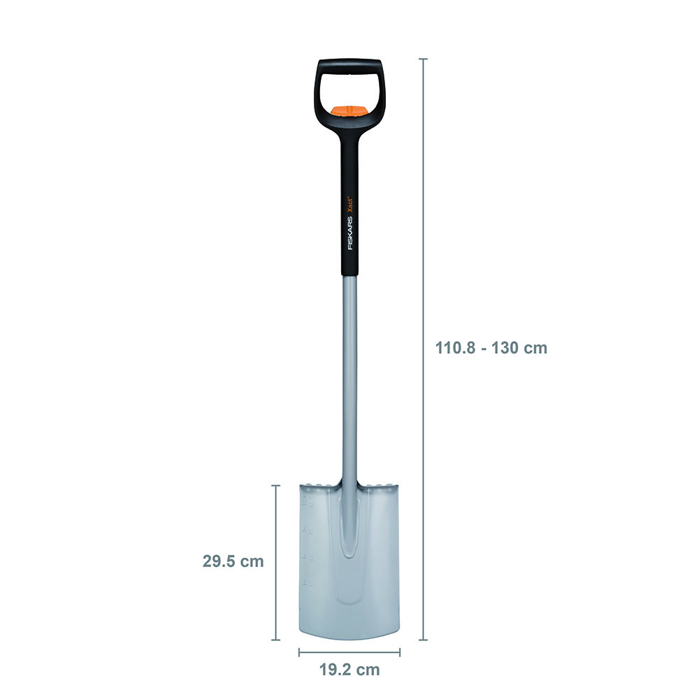 Fiskars 1066733 Xact Teleskopowy szpadel prosty