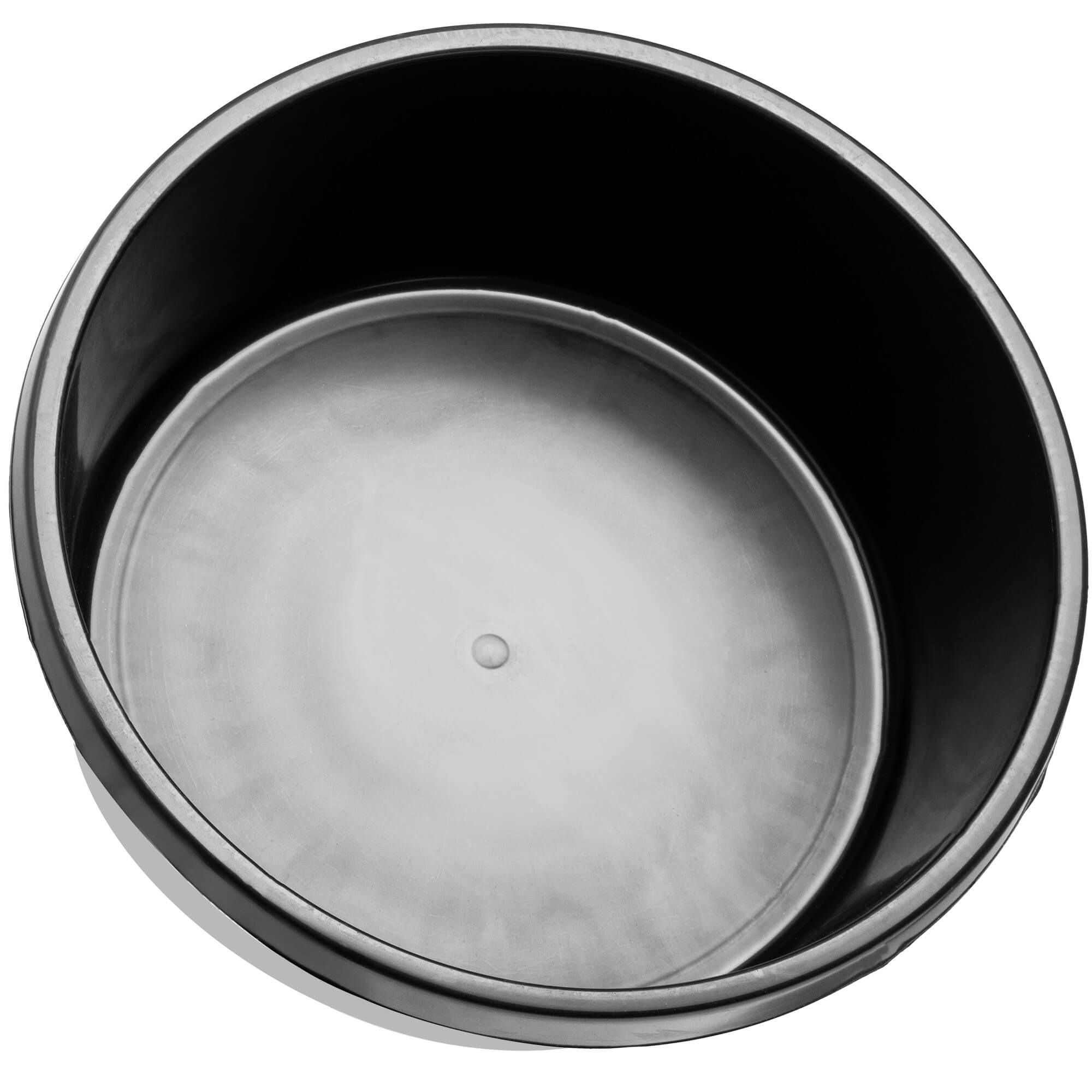 Kastra budowlana okrągła 14L, czarna
