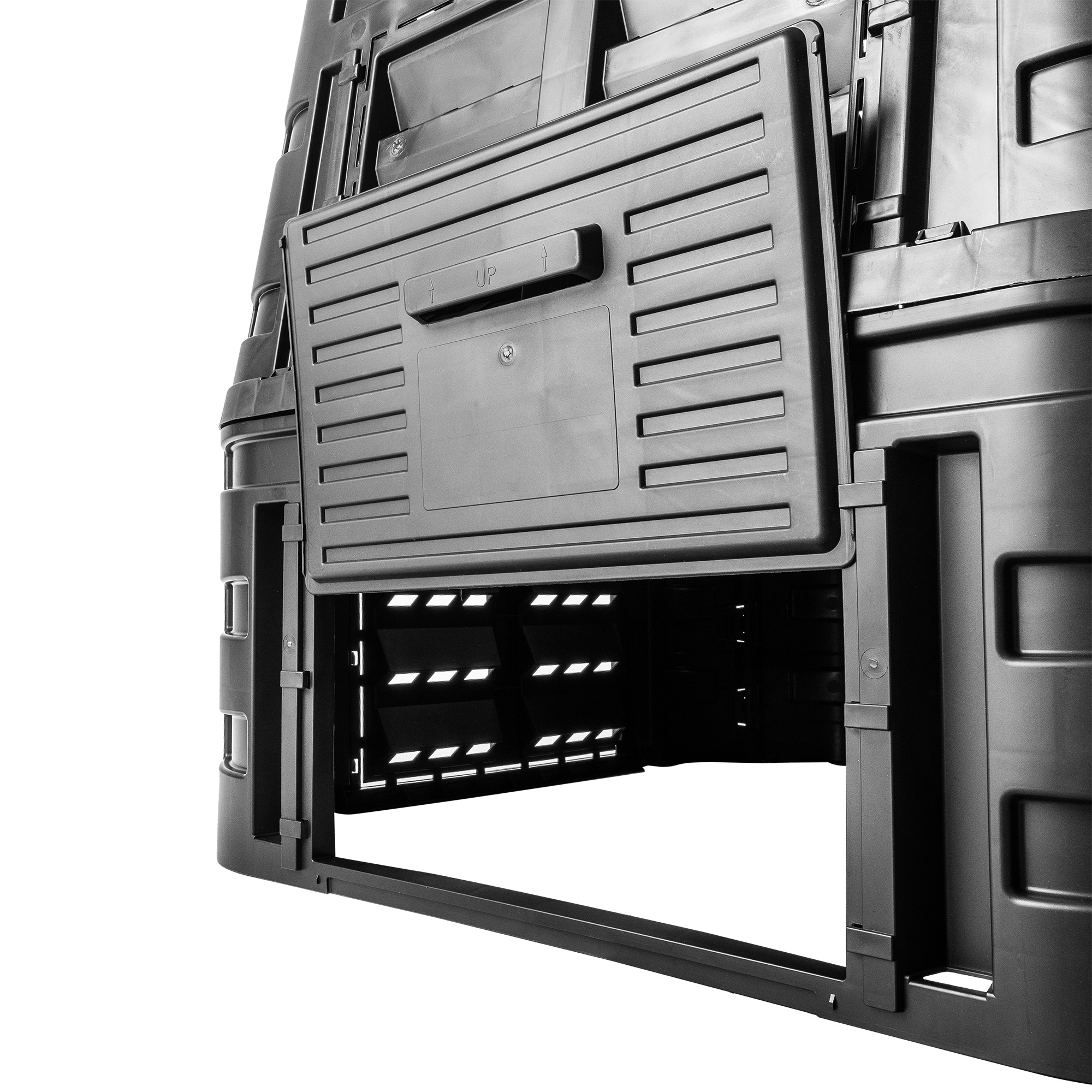 Kompostownik ogrodowy Boko 740L, czarny