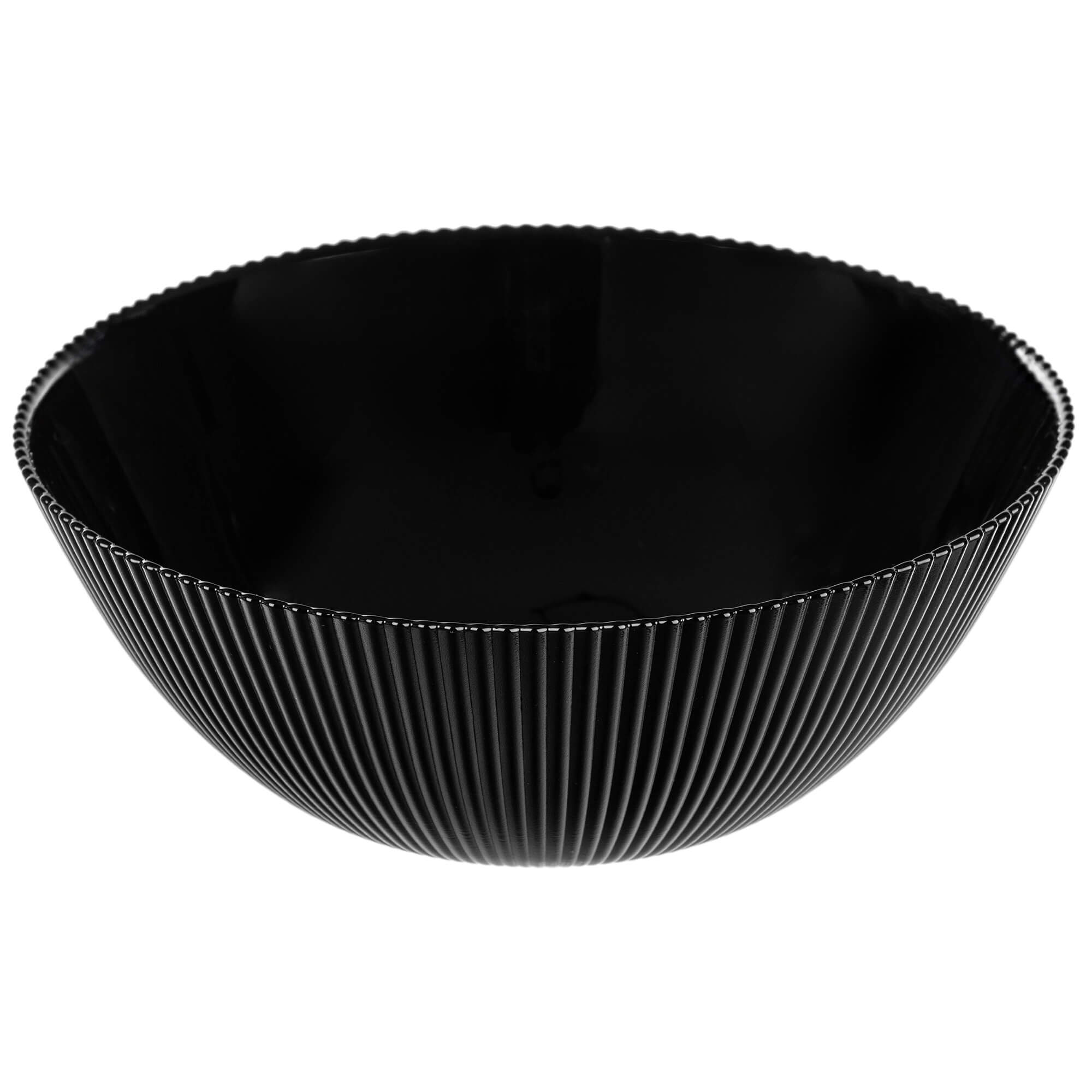 Zestaw obiadowy Regno salaterka 20 cm + talerz deserowy + talerz płytki czarny 1 kpl.