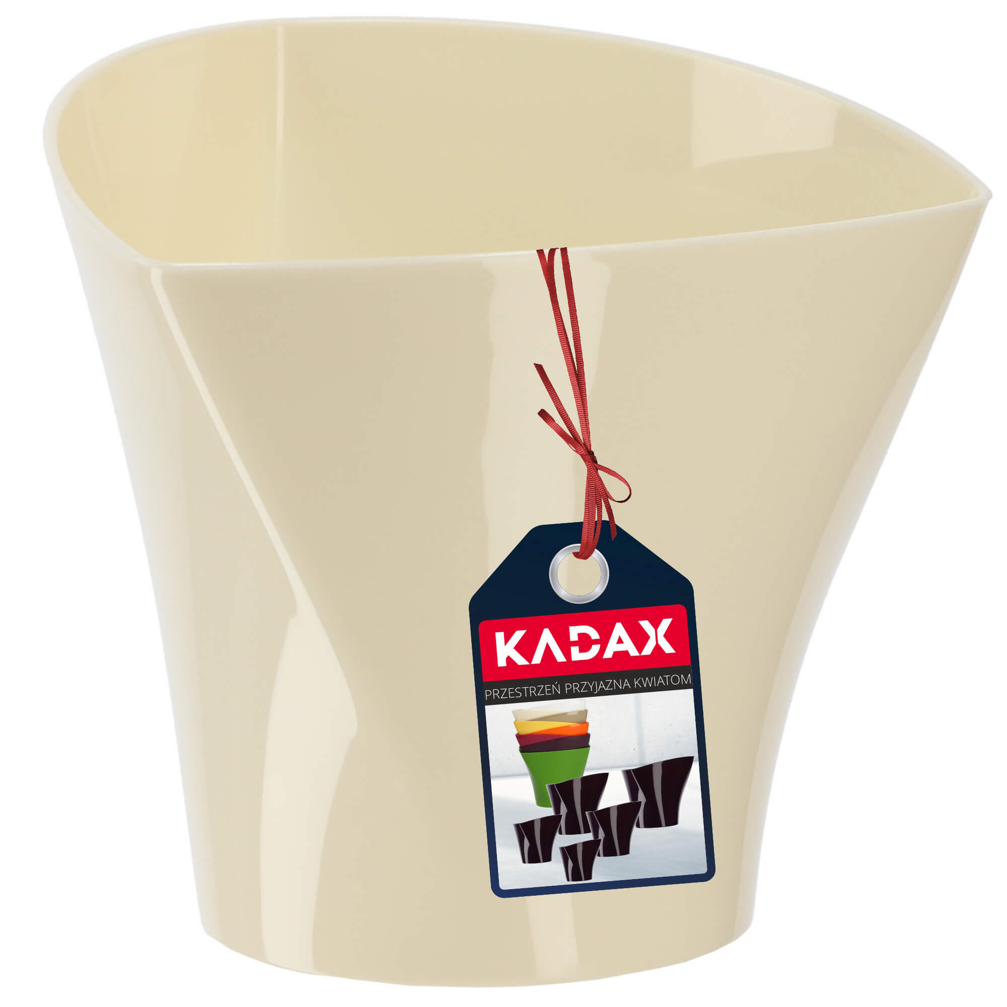 Doniczka na kwiaty Sisco 13 cm, kremowa