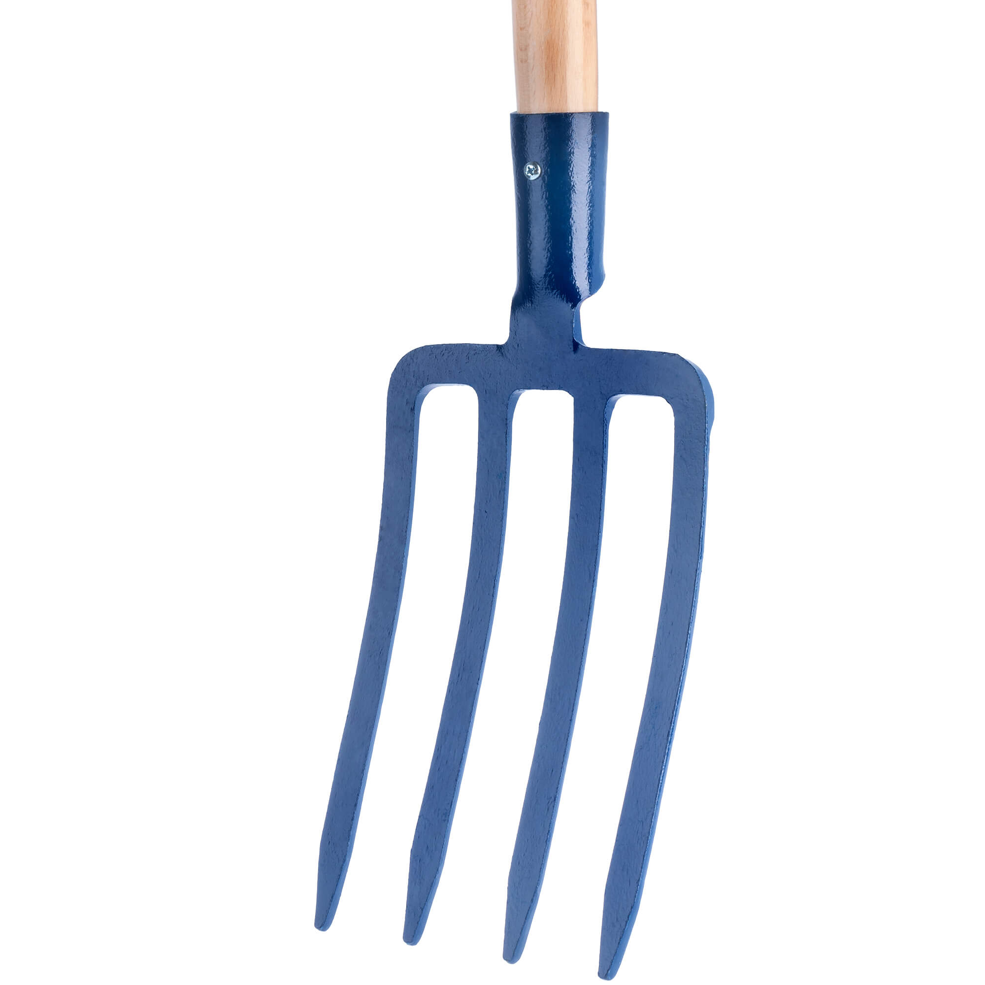 Widły do kopania 4 zęby 123 cm, niebieskie