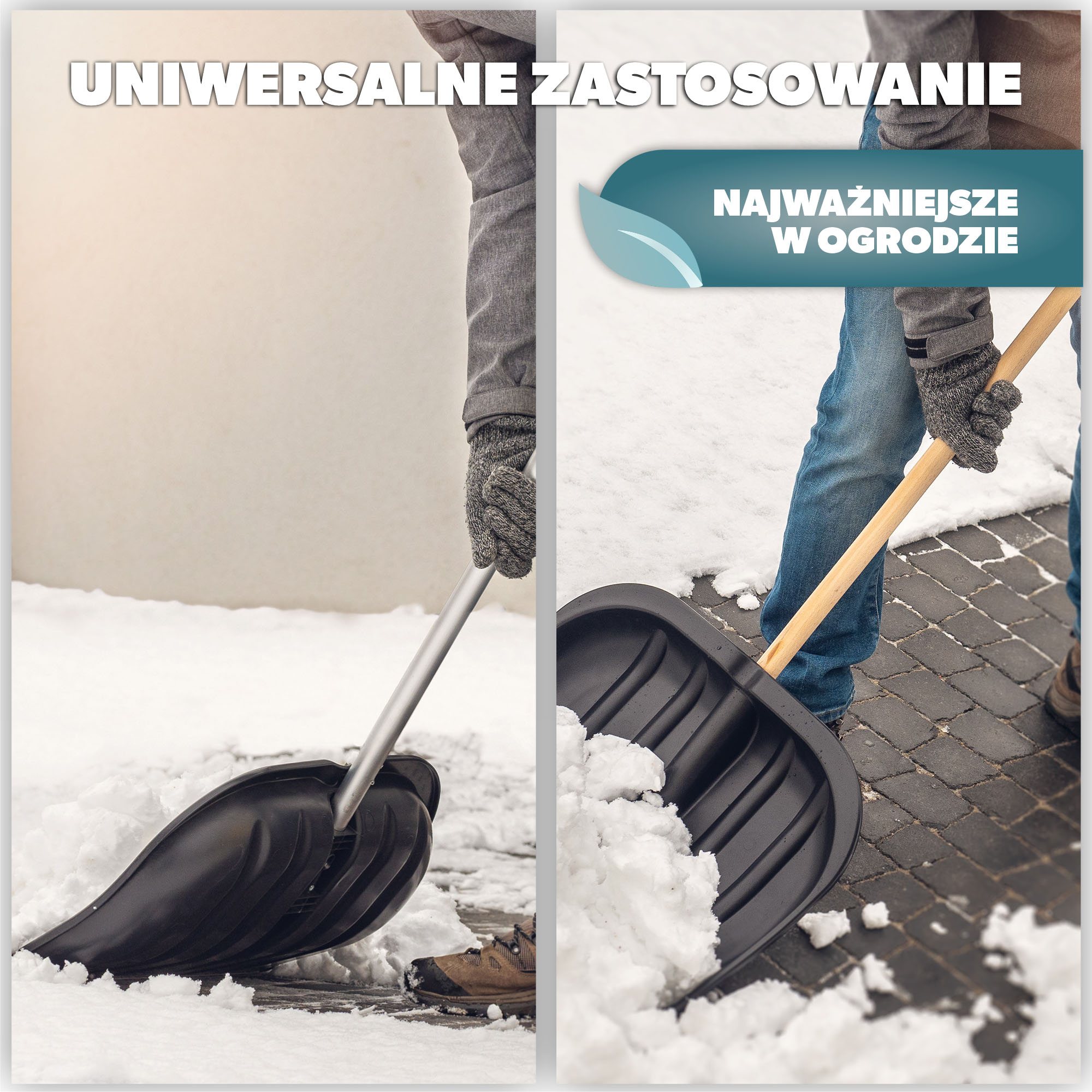Szufla do śniegu Monti bez trzonka, czarna