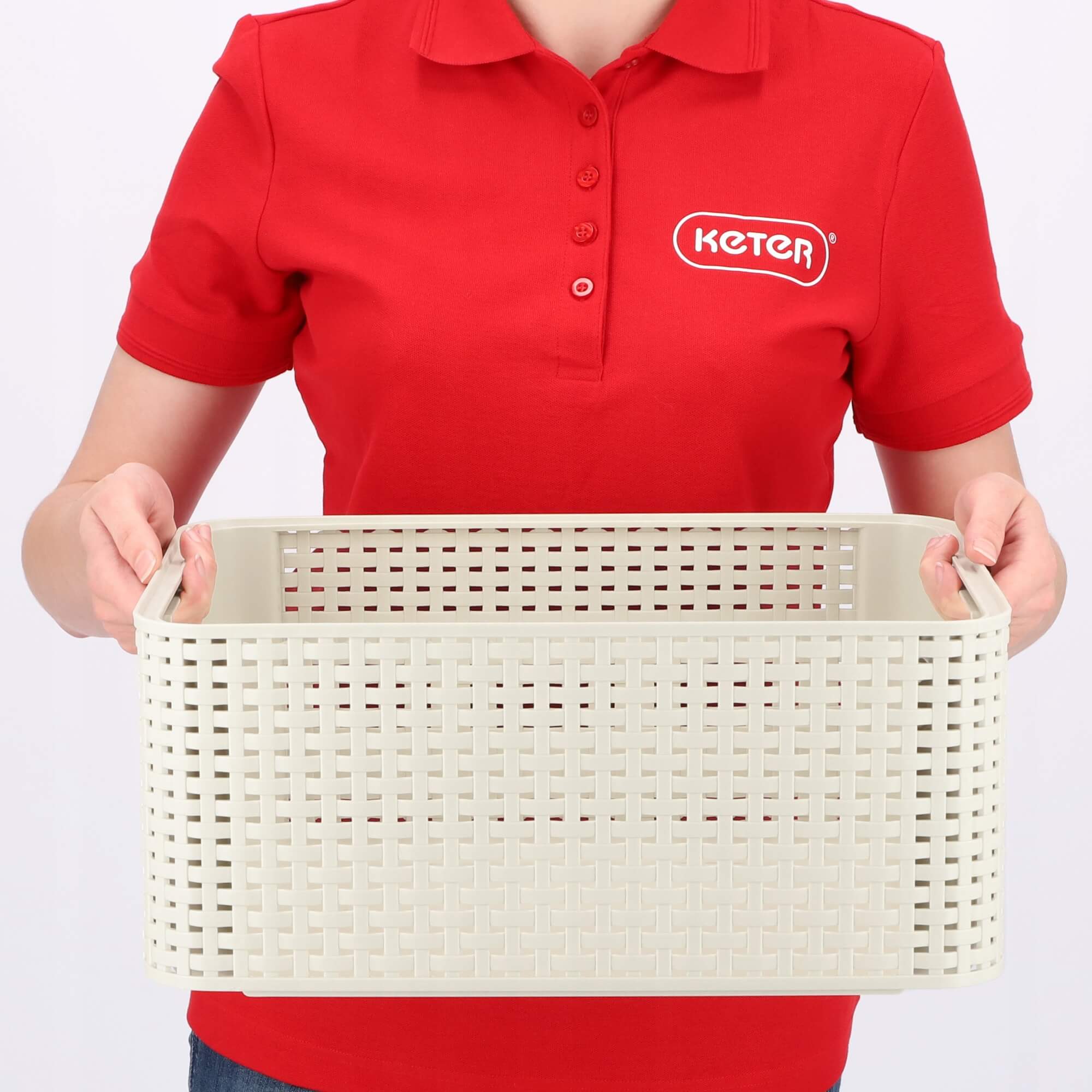 Pojemnik do przechowywania 18L Curver Style, kremowy