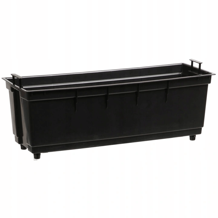 Skrzynka balkonowa z uchwytem Treviso 56 x 19 cm, czarna