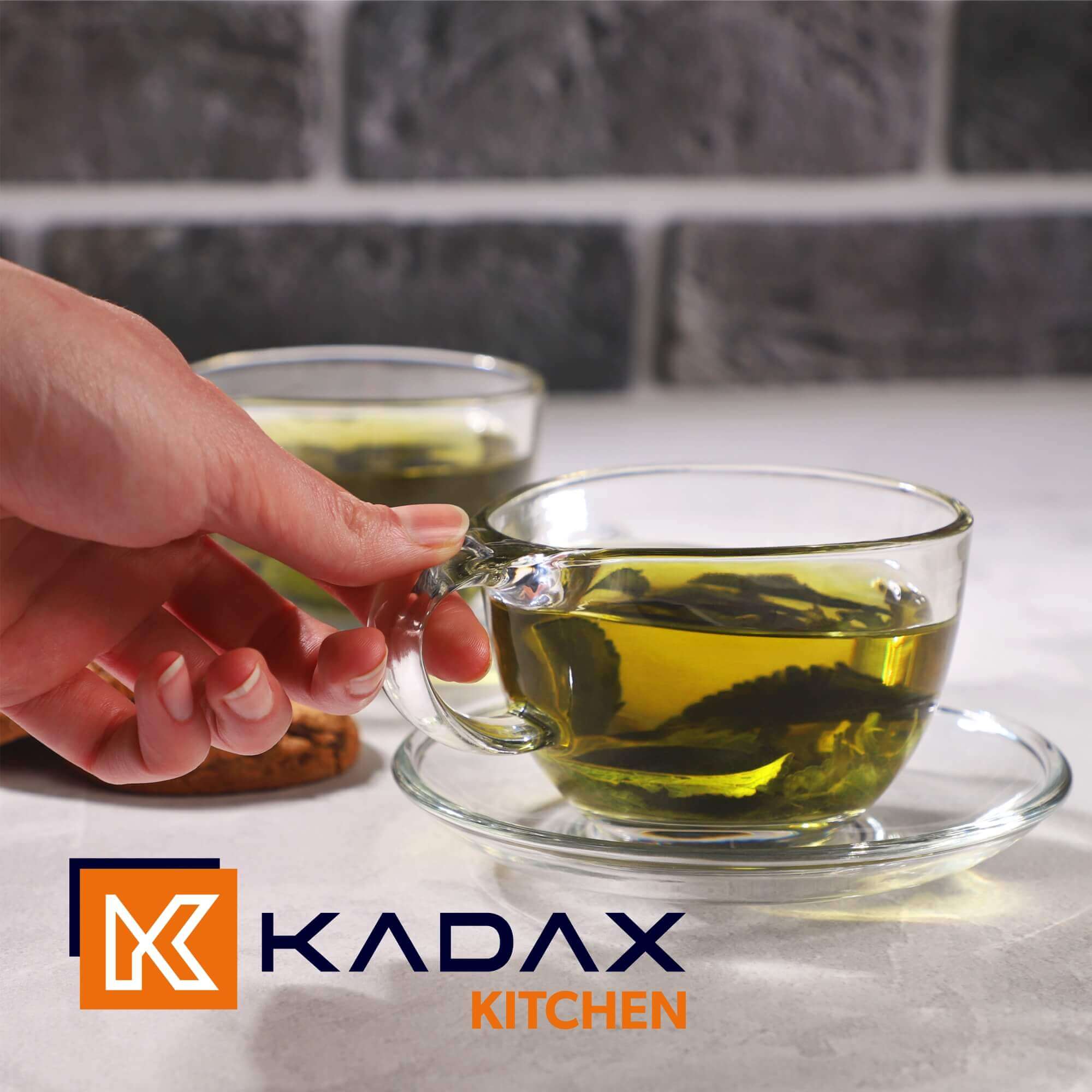 Filiżanki do herbaty ze spodkiem Zinal 250 ml, 2 szt.