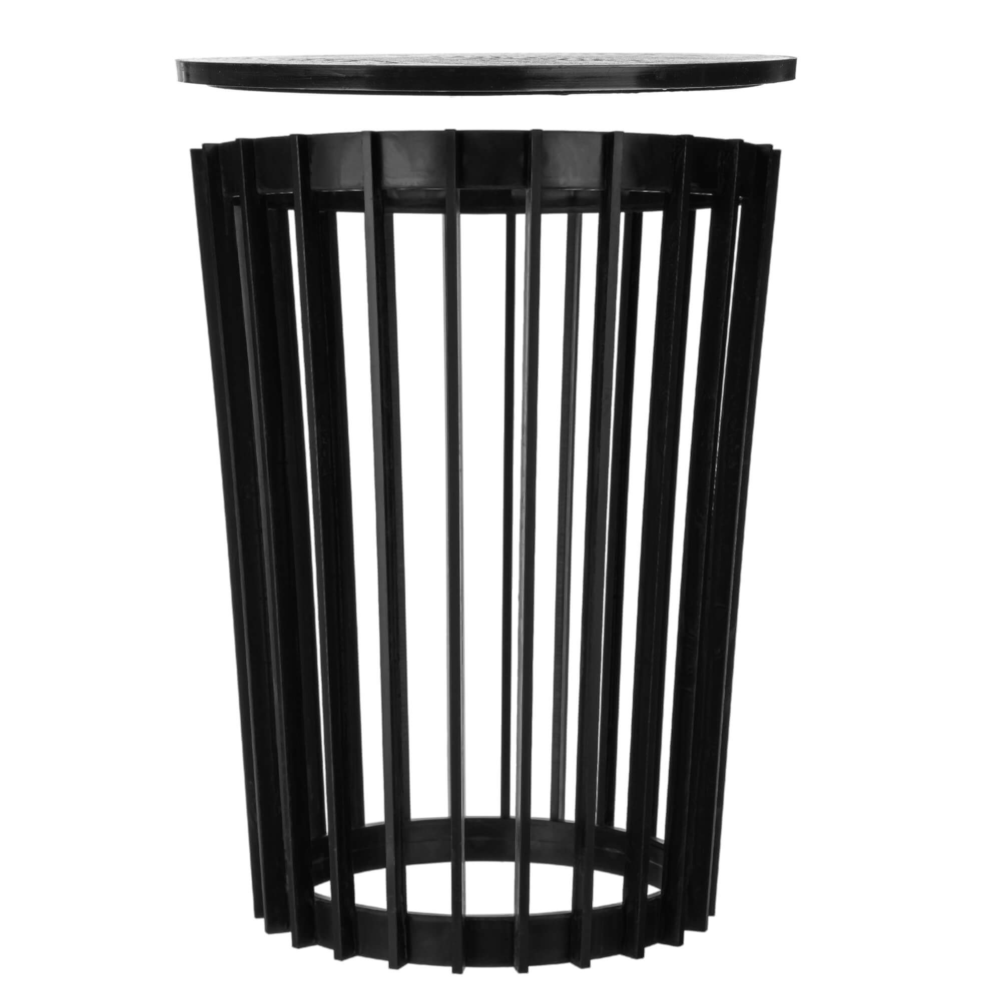 Kwietnik dwustronny Aytre 54 cm czarny + blat czarny