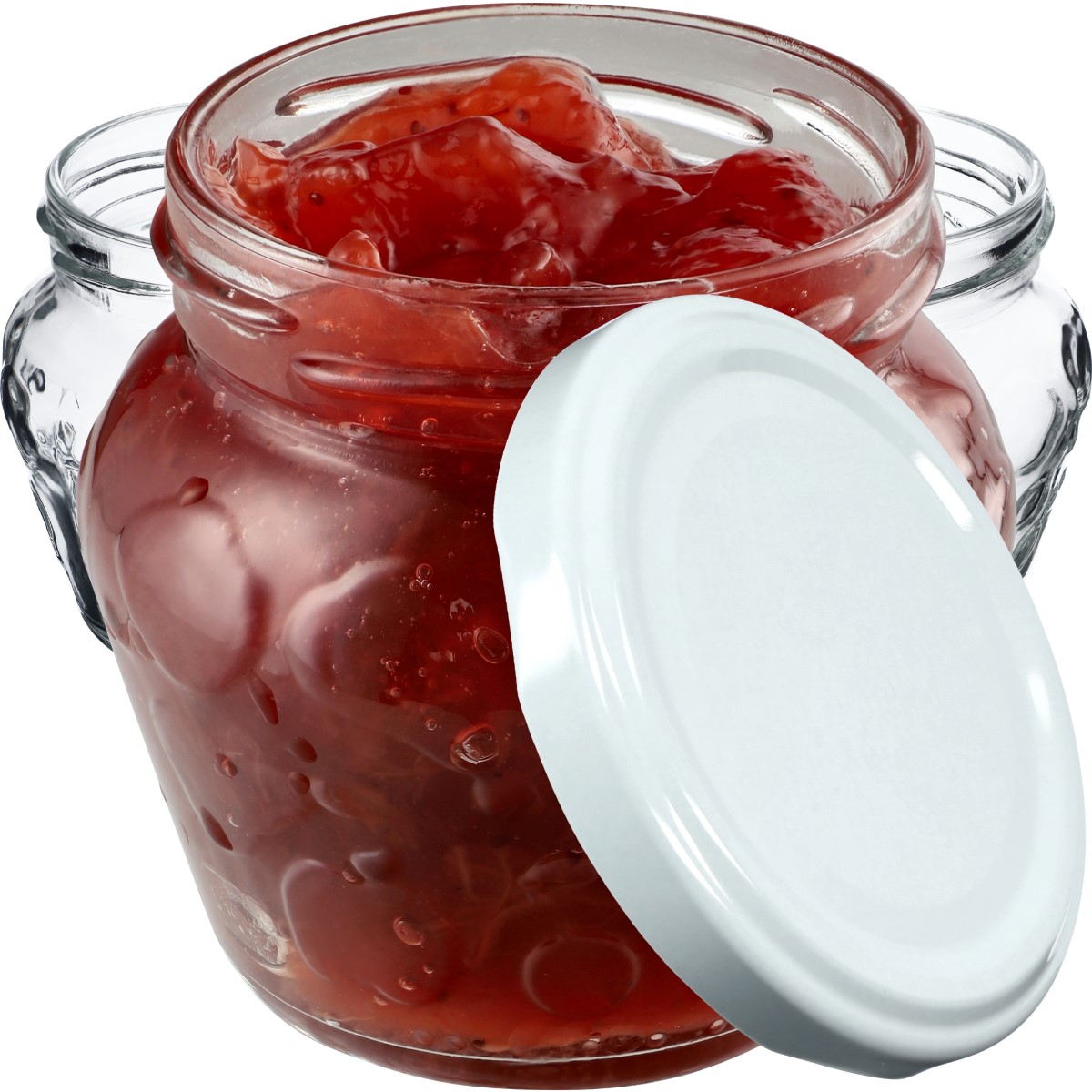 Słoiki Kemi 200ml 50szt fi 66 mm + wieczka białe