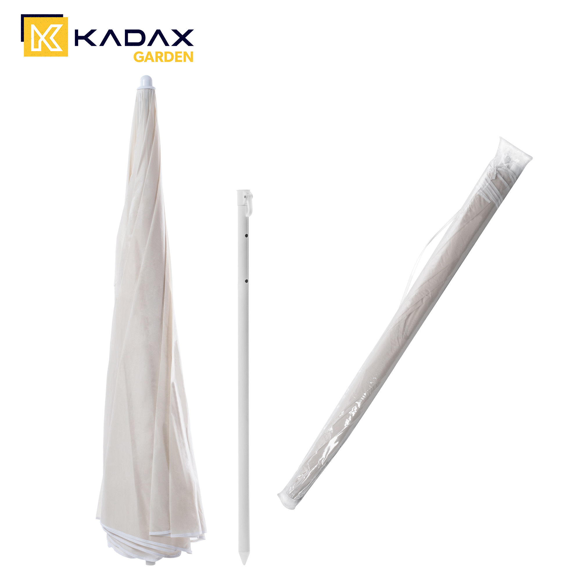 Parasol ogrodowy Igal biały 220cm