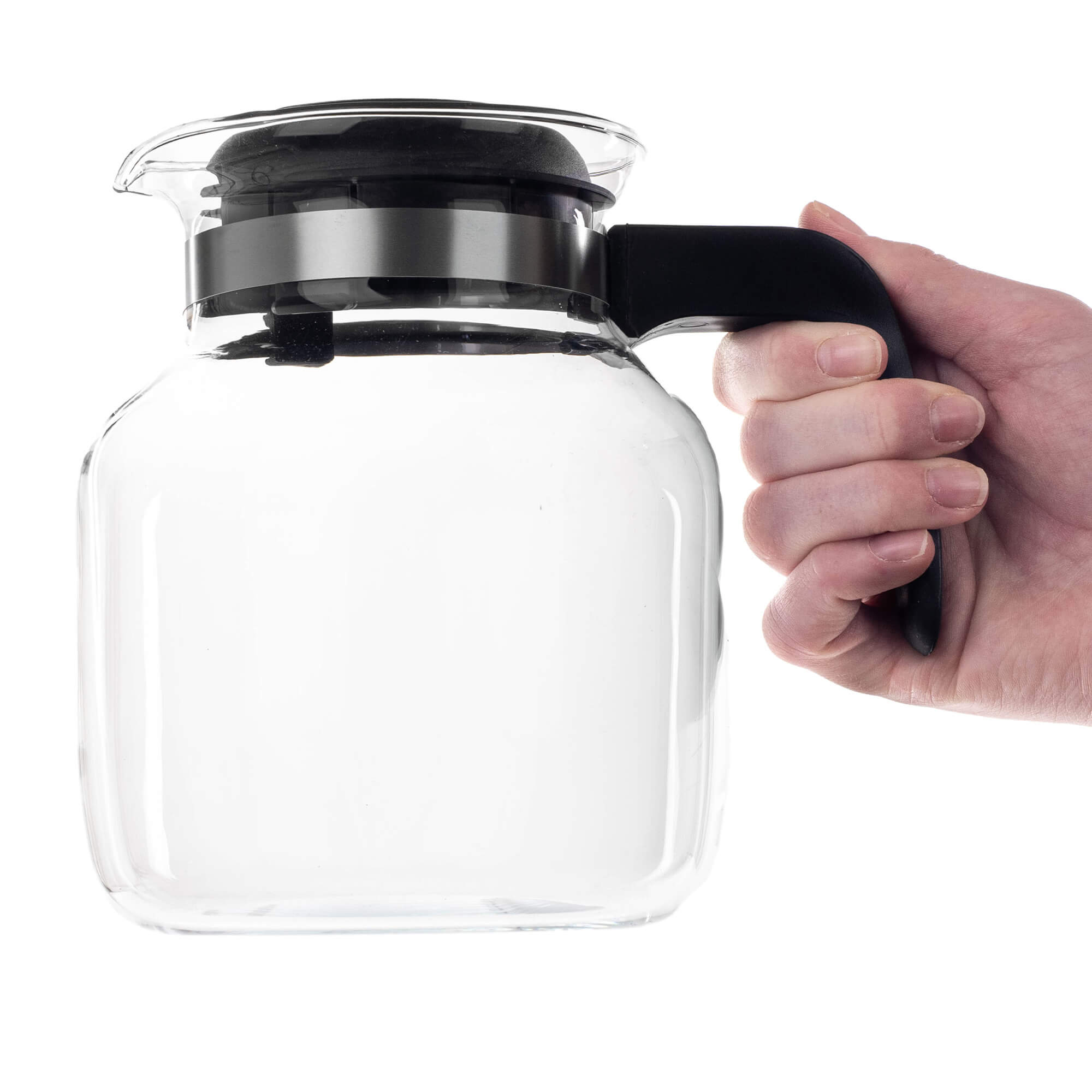 Dzbanek żaroodporny Flond, 1,5L, czarny