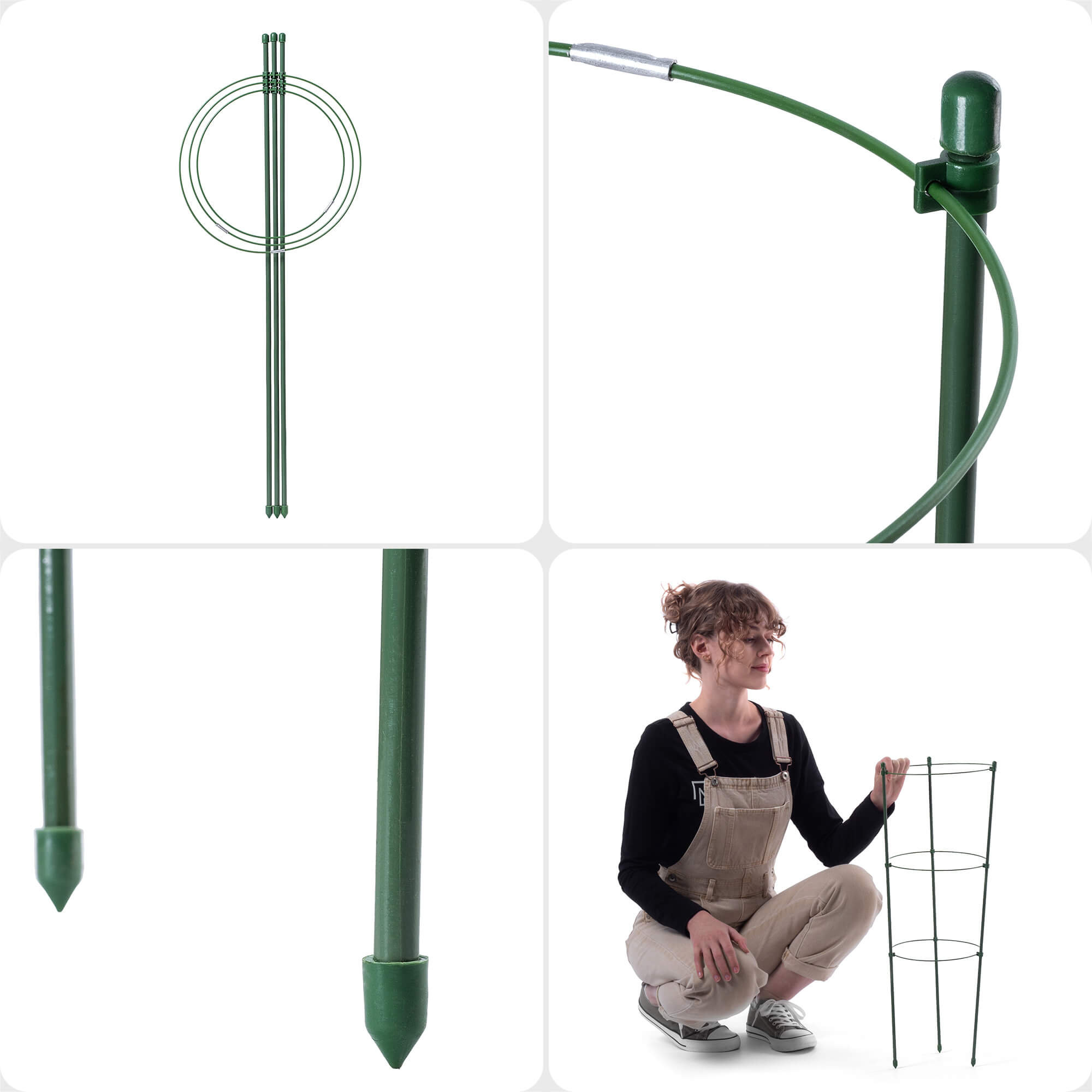 Podpora pierścieniowa do roślin Bodiel 60 cm 6 szt.