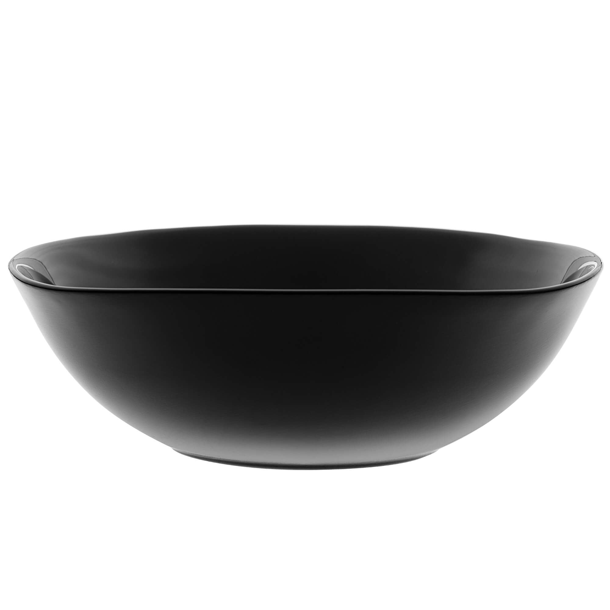 Salaterka szklana Irpino 15 cm czarna 6 szt.