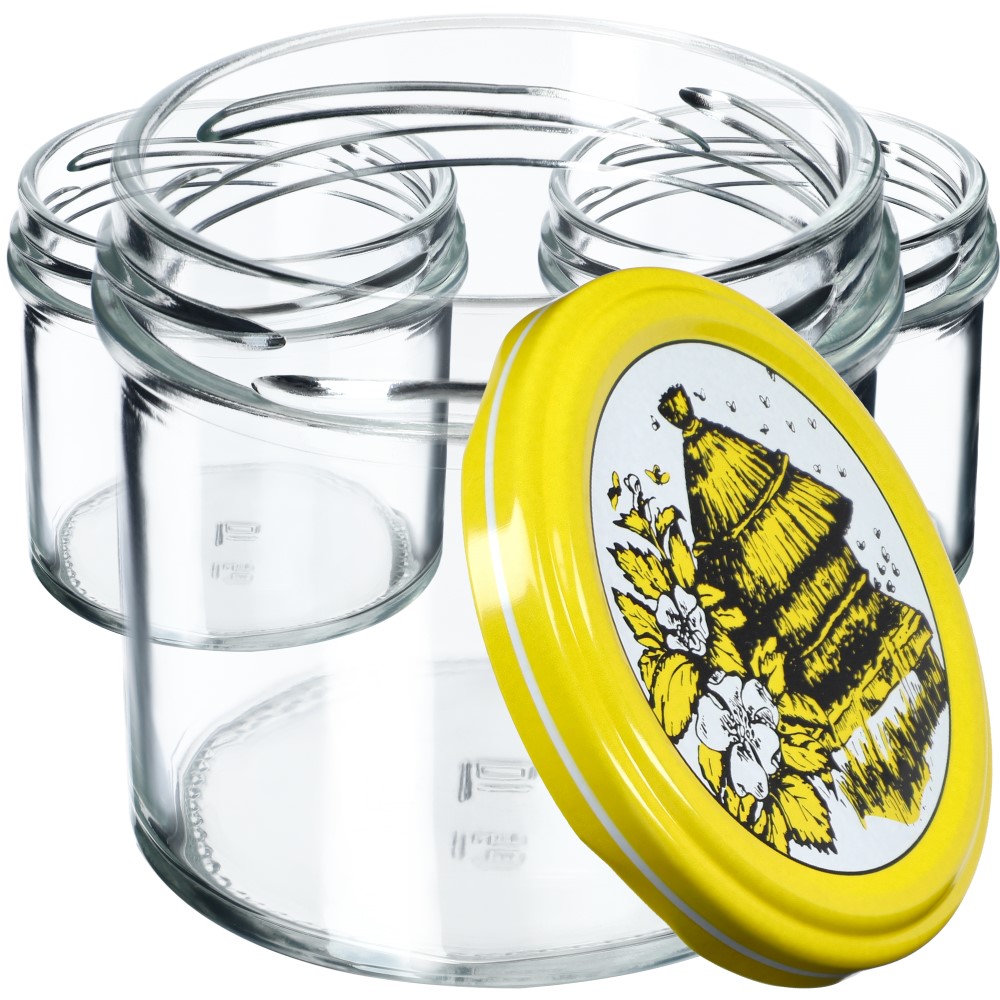 Słoiki Vigo 140ml 20szt fi 66 mm + wieczko "Pszczoły"