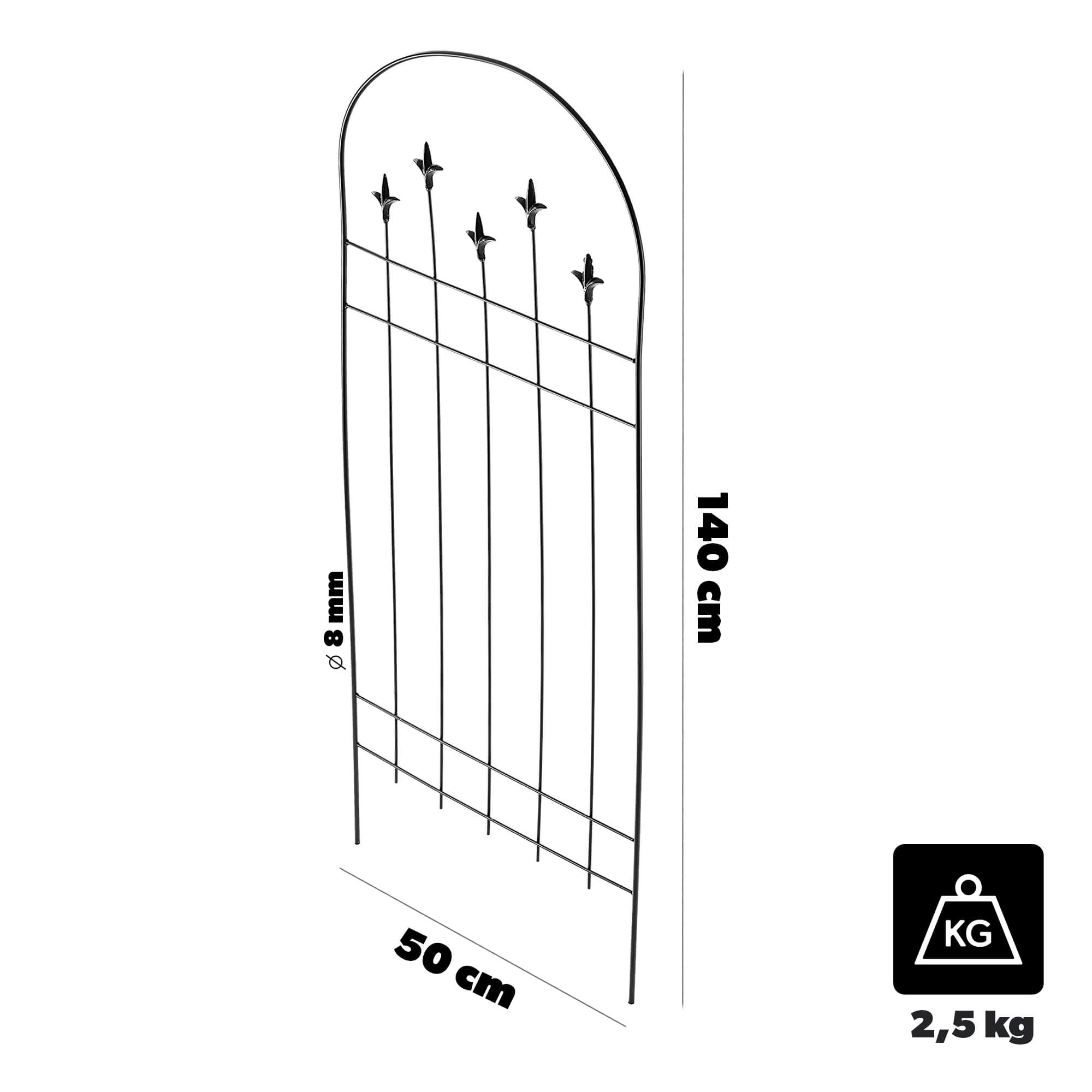 Podpora ogrodowa Unverre 140 x 50 cm lilie 2 szt.