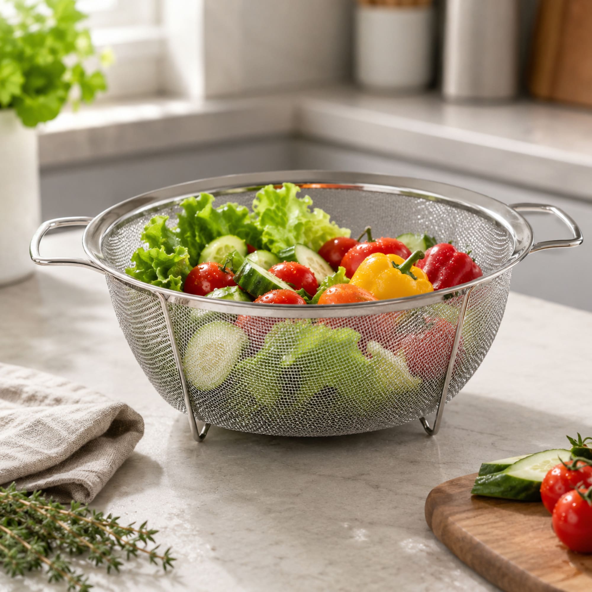 Sitko kuchenne Albere nierdzewne 22.5 cm