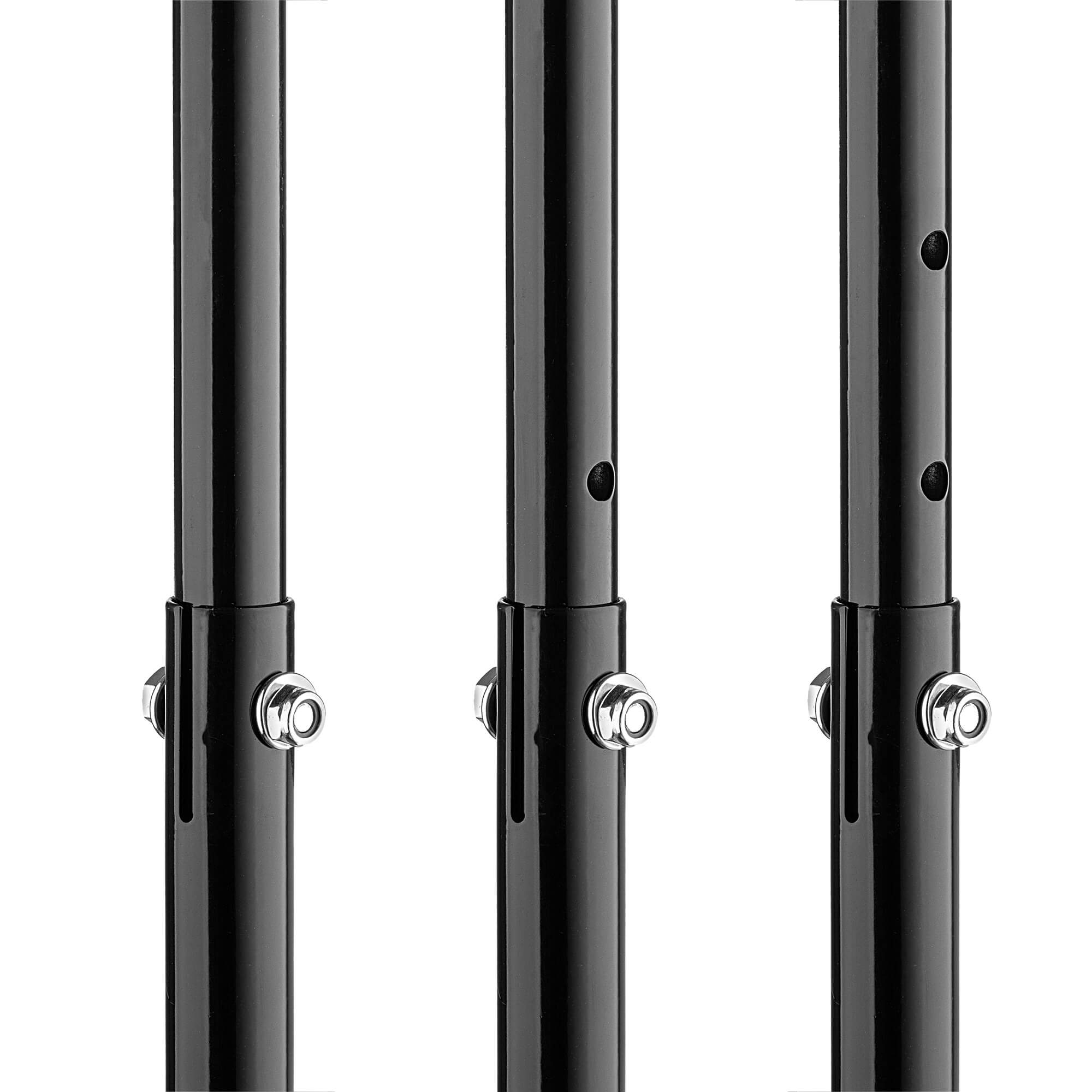 Aerator ręczny sprężynowy Arce z żelaznymi kolcami 84-92 cm czarny