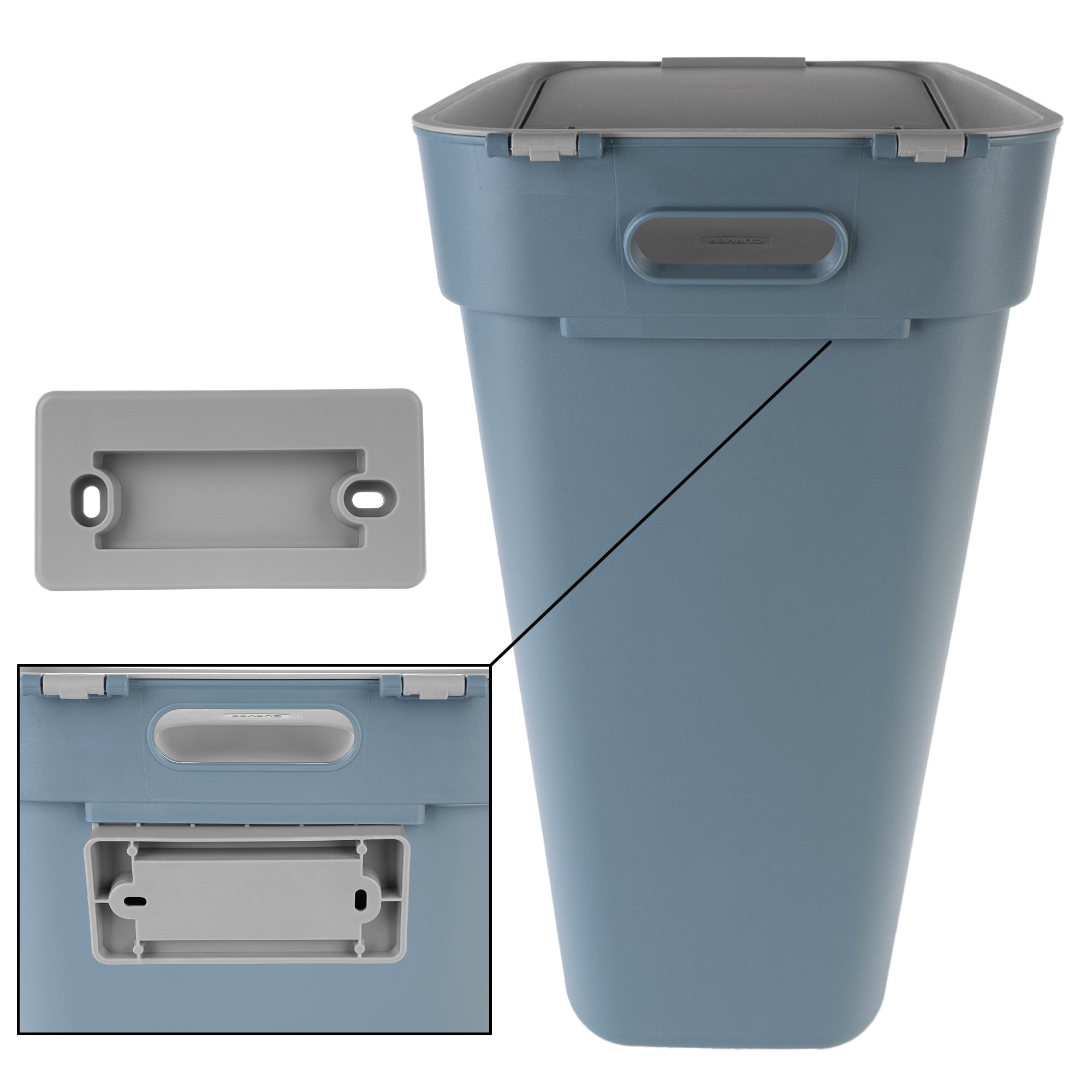 Kosz do segregacji śmieci Curver Ready to Collect 30L niebieski