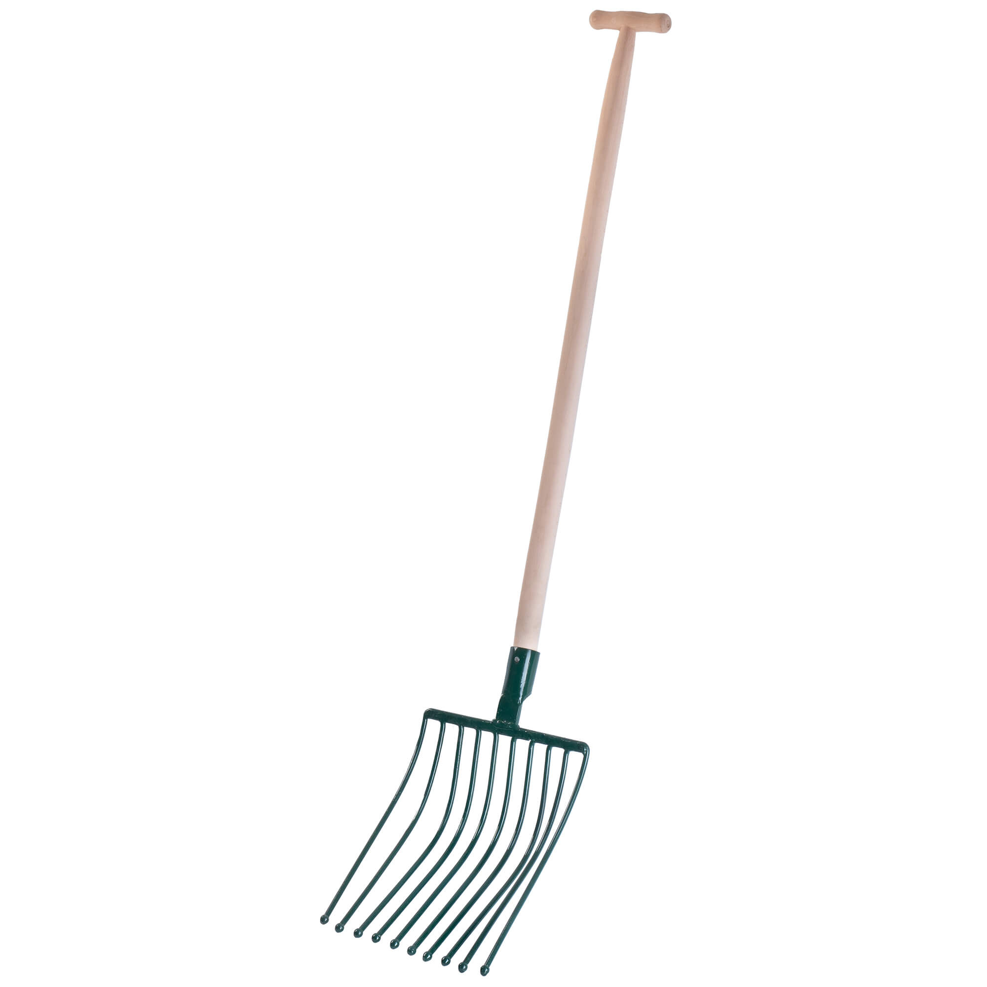 Widły metalowe Varzi 10-zębne 138 cm, zielone