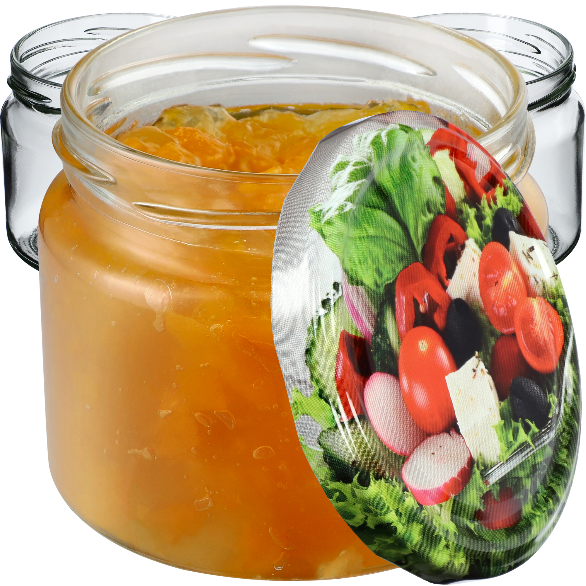 Słoiki na przetwory Sonka 330ml 10szt fi 82 mm + wieczka "Mix warzyw"
