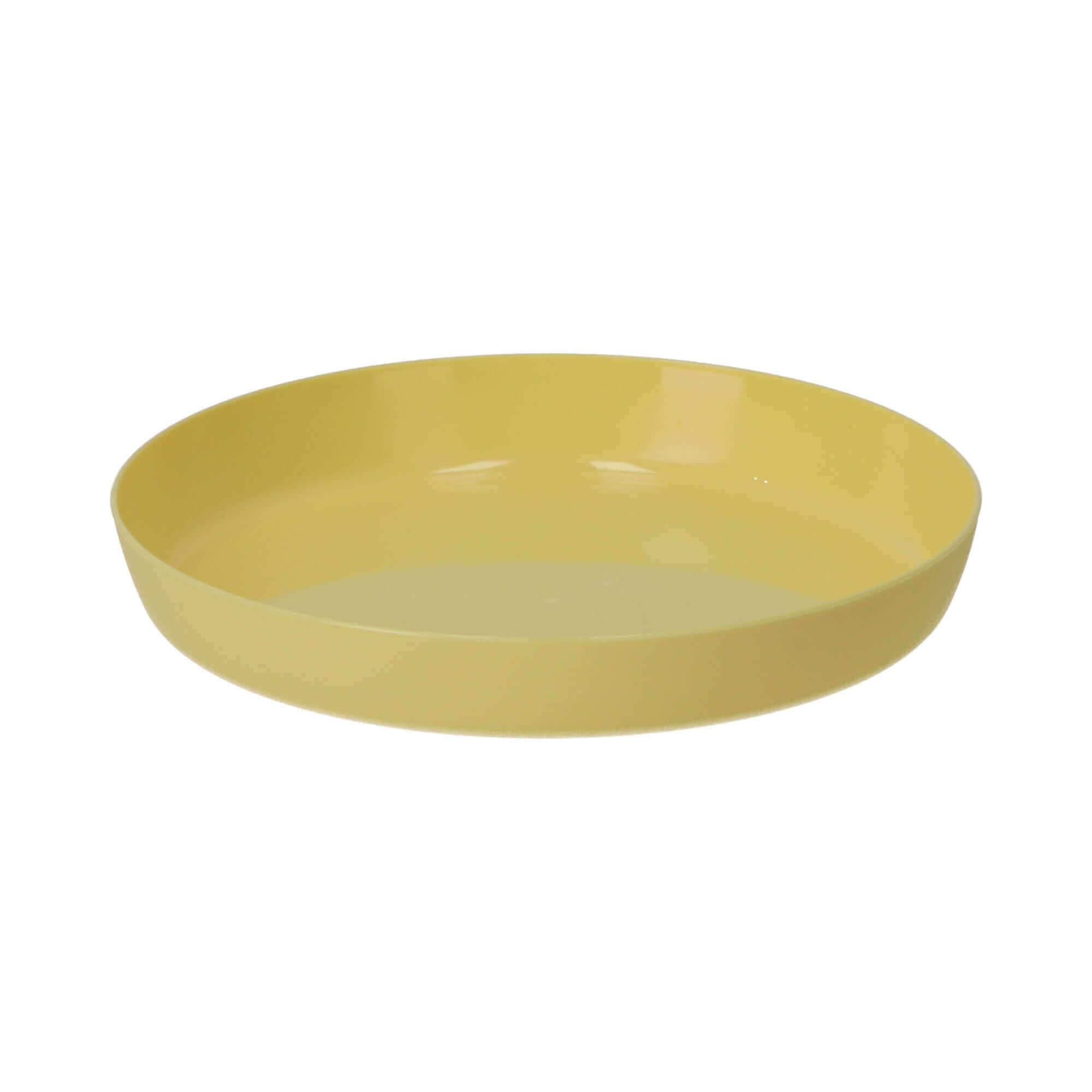 Doniczka Agen z podstawką 12 cm, matowa żółta