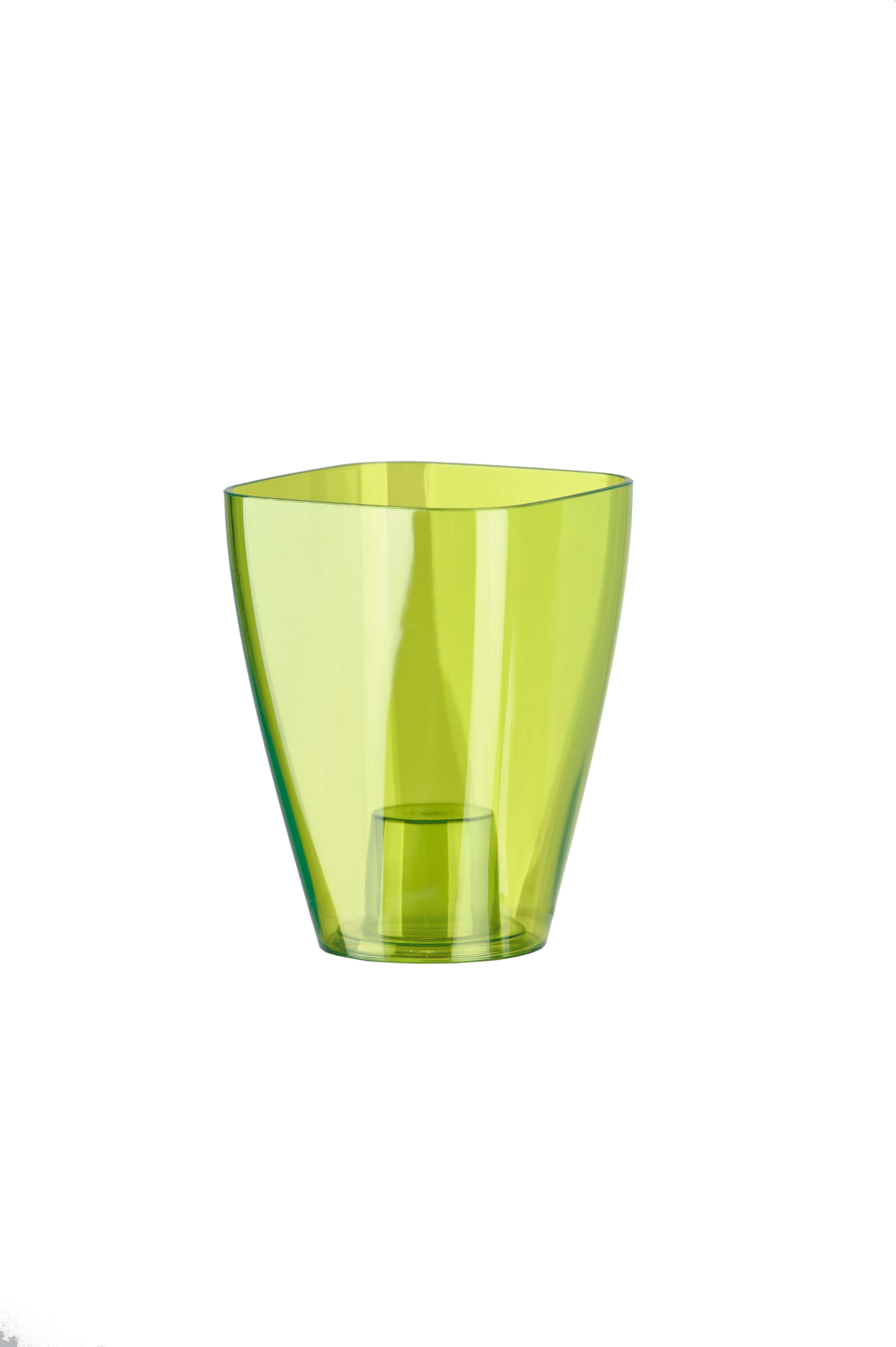 Doniczka kwadratowa Menfi 9 cm, zielona