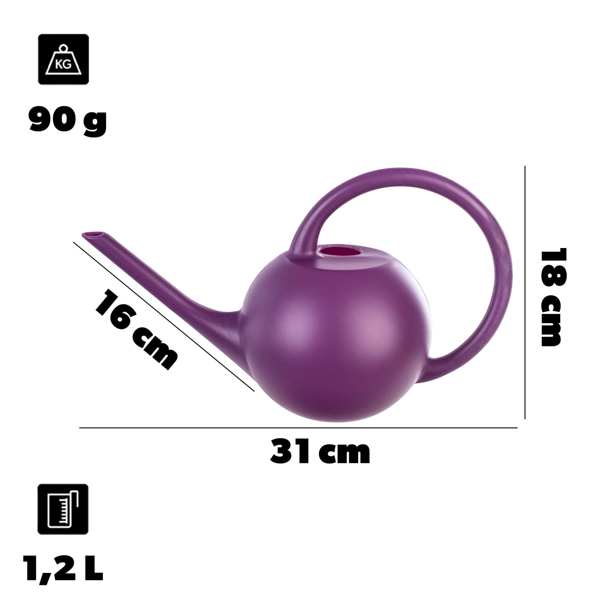 Konewka Ginai 1.2L fioletowa