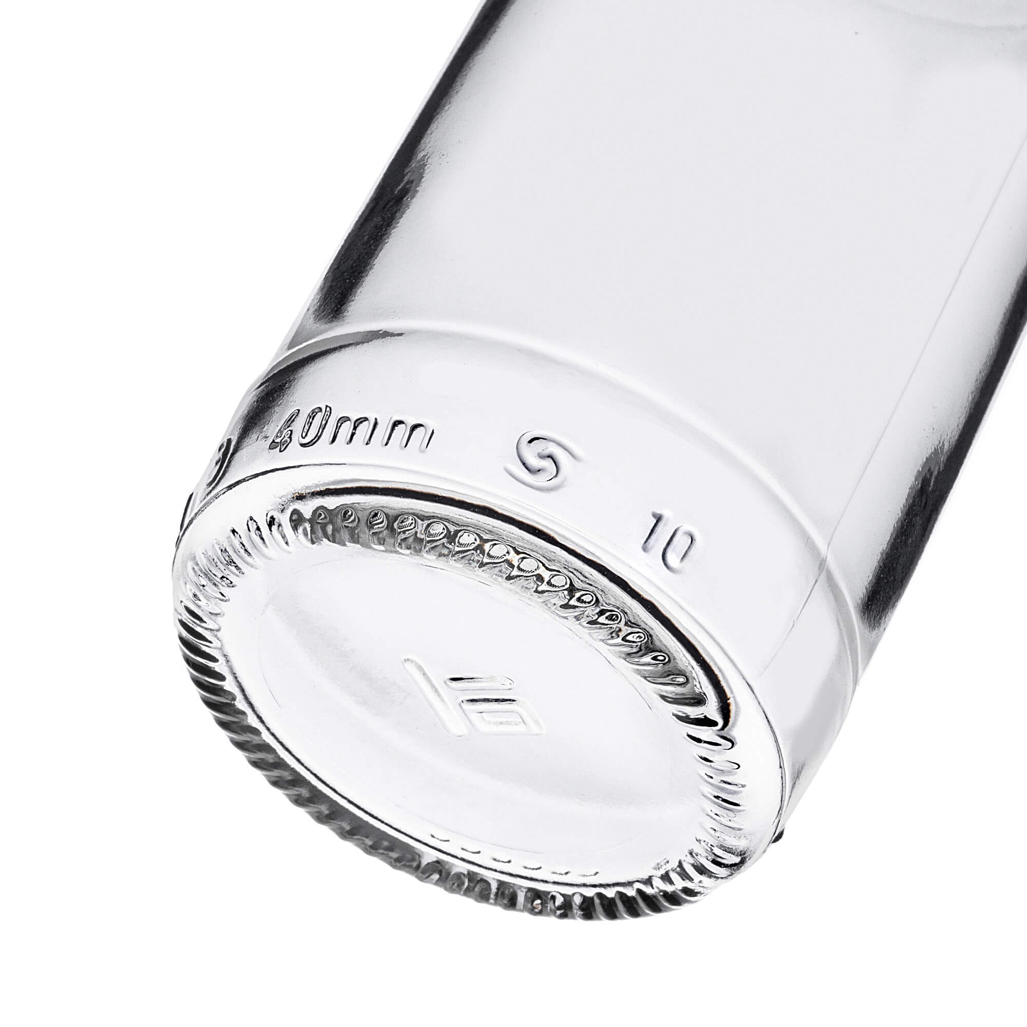 Szklana butelka Monopol 200ml z długą czarną zakrętką 1 szt.