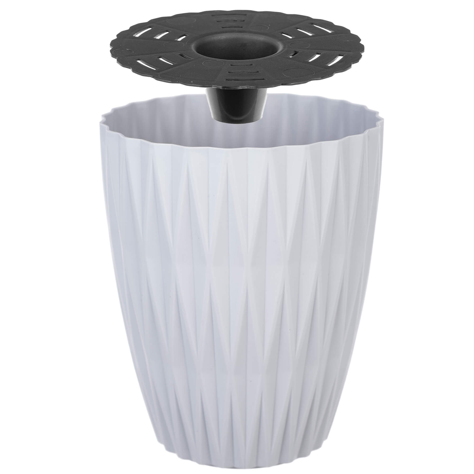Doniczka z wkładką Terce 21 cm szara