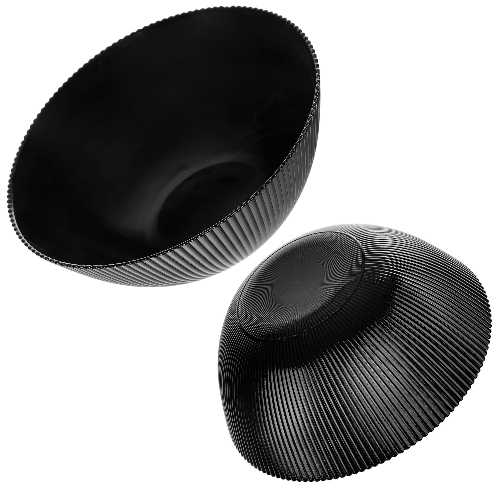 Zestaw obiadowy Regno salaterka 20 cm + talerz deserowy + talerz płytki czarny 1 kpl.