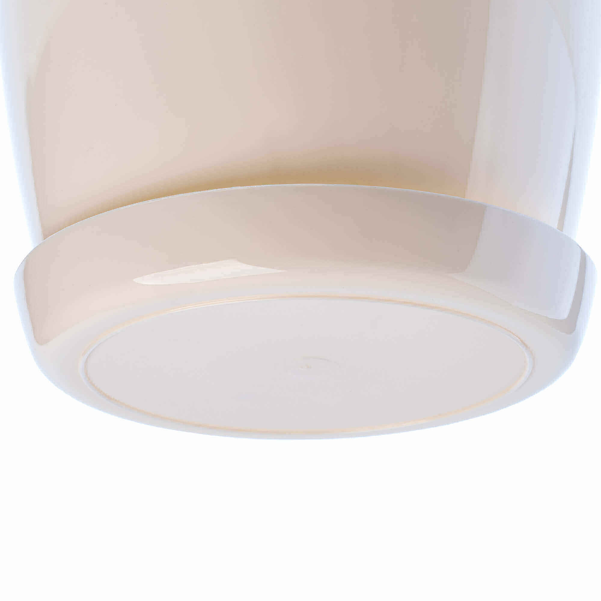 Doniczka Agen z podstawką 12 cm, kremowa