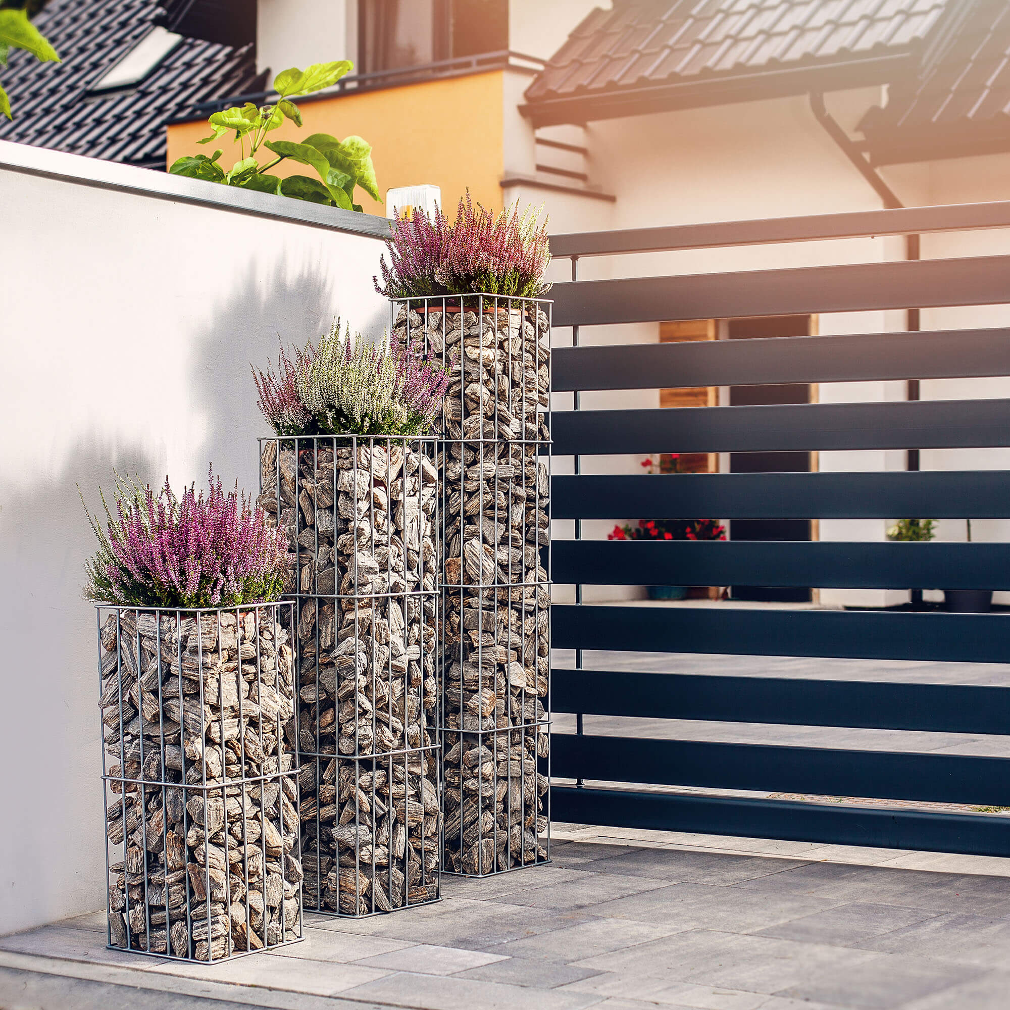Pergola ogrodowa słup Kanny 60 cm, srebrna