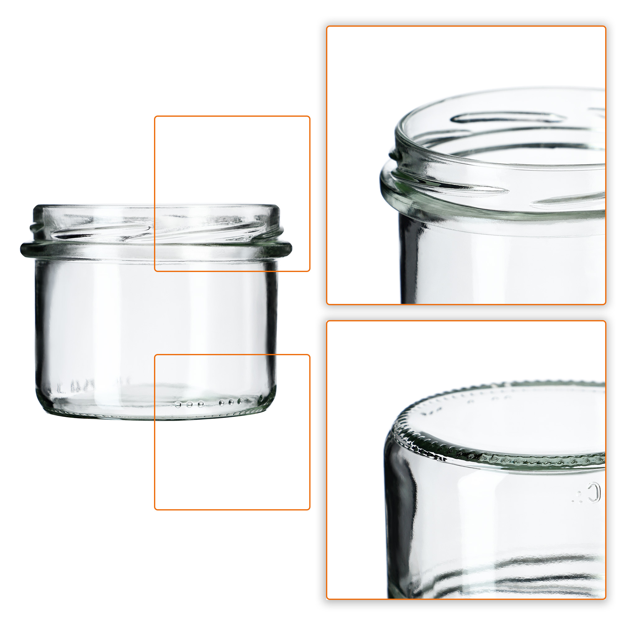 Słoiki na przetwory Tartu 235ml 10szt 82mm + wieczka "Czarny miód"