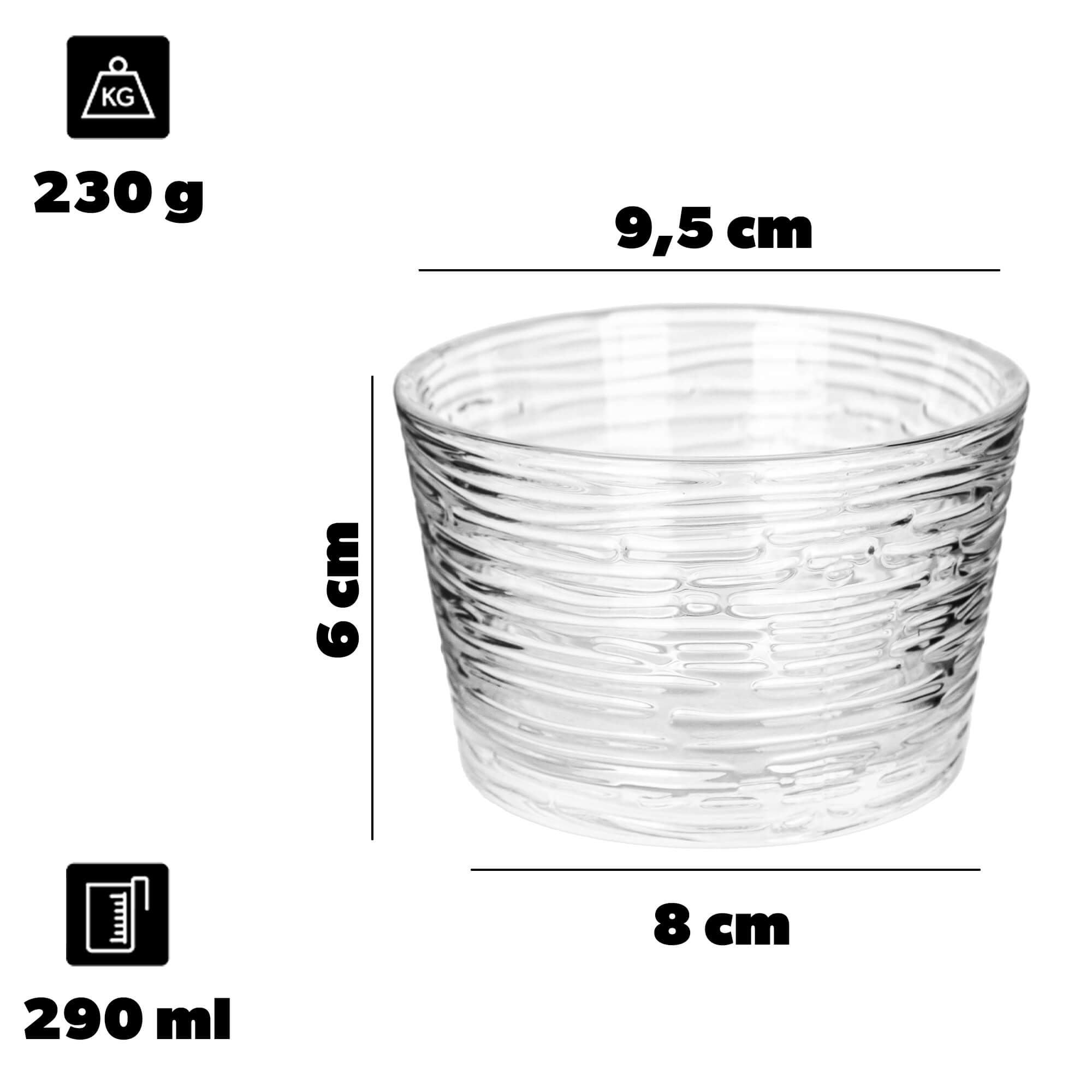 Pucharek do lodów Torza 290ml bez nóżki wzór kora 1 szt.