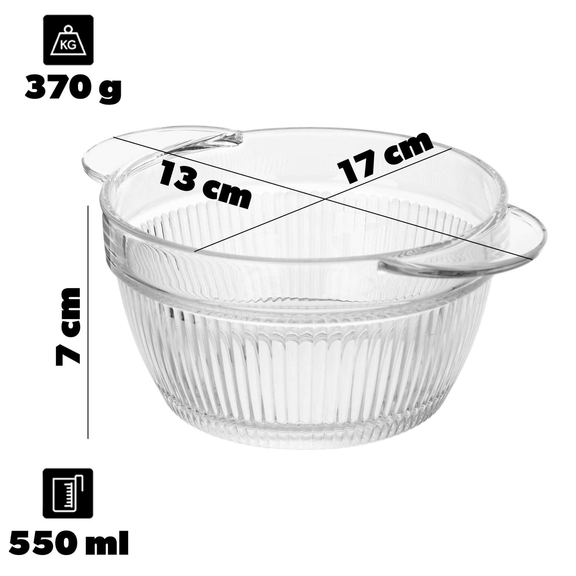 Bulionówka Viaso 550 ml ryflowana 1 szt.