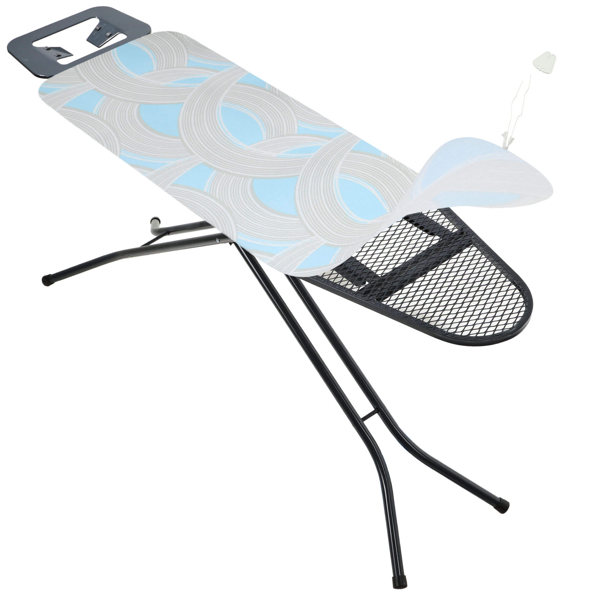 Pokrowiec na deskę do prasowania 110x30cm Uis naciągany podkład szare linie