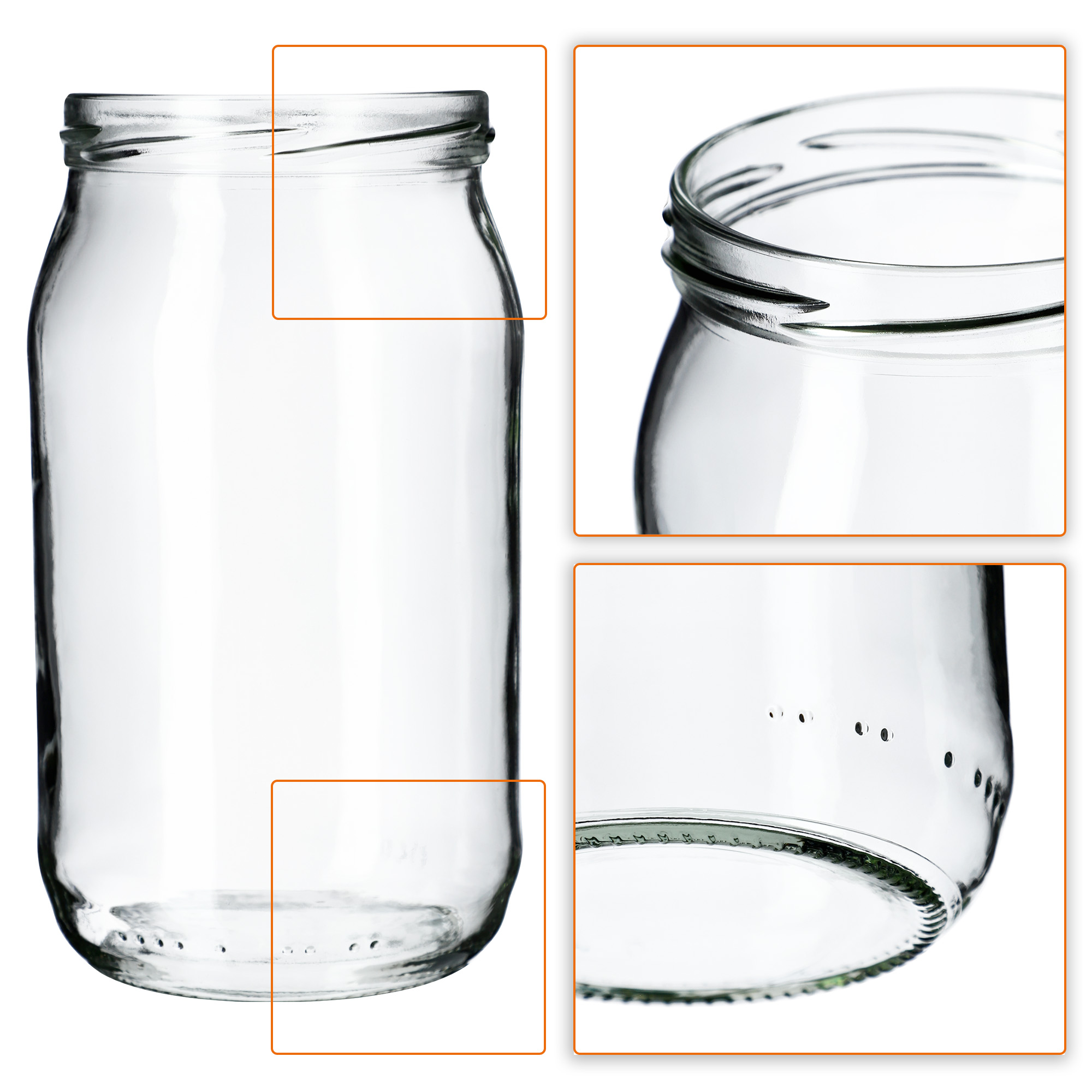 Słoiki na przetwory Simo 900ml 48szt fi 82 mm + wieczka "Warzywa"