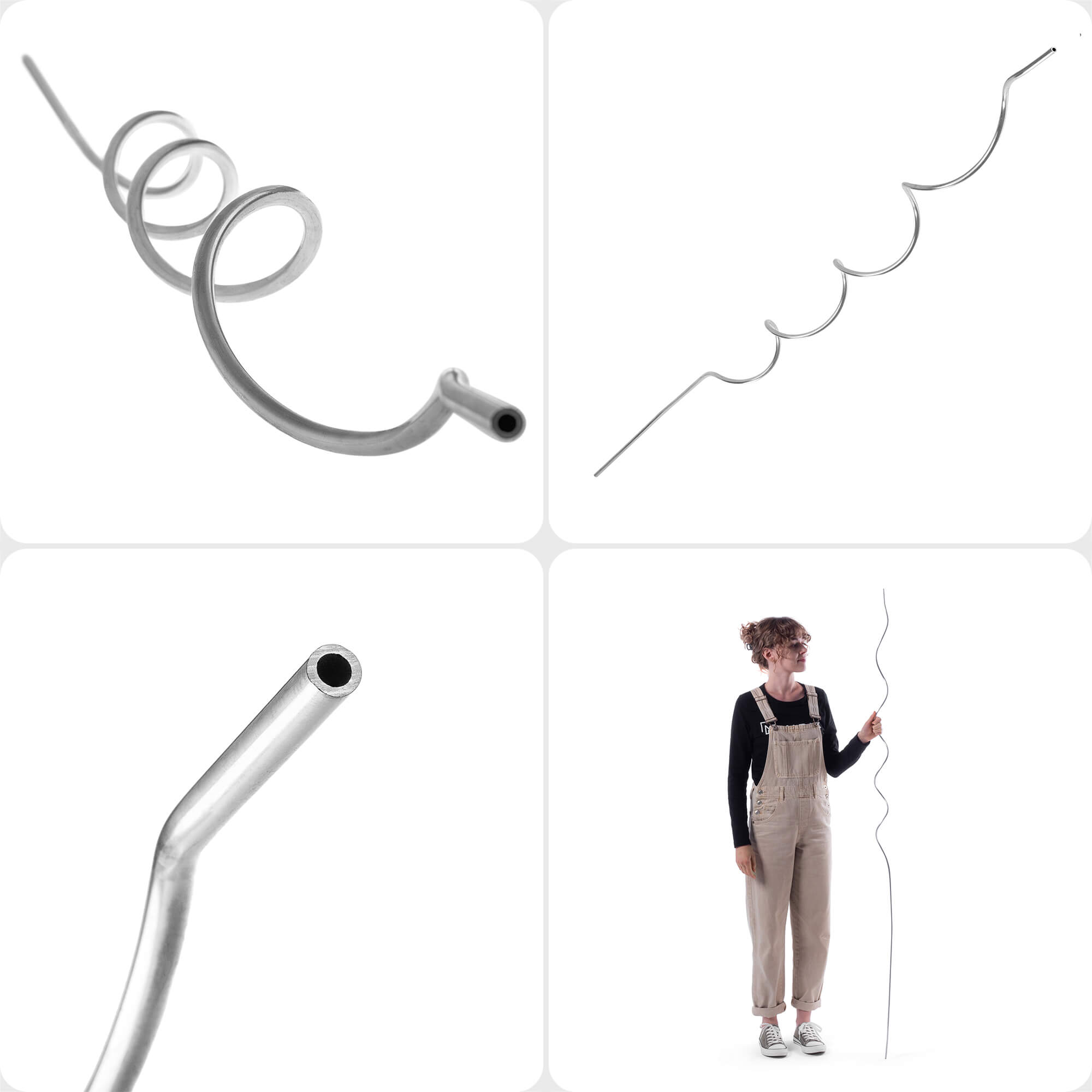 Tyczka spiralna do roślin Lestre aluminiowa 150 cm 1 szt.
