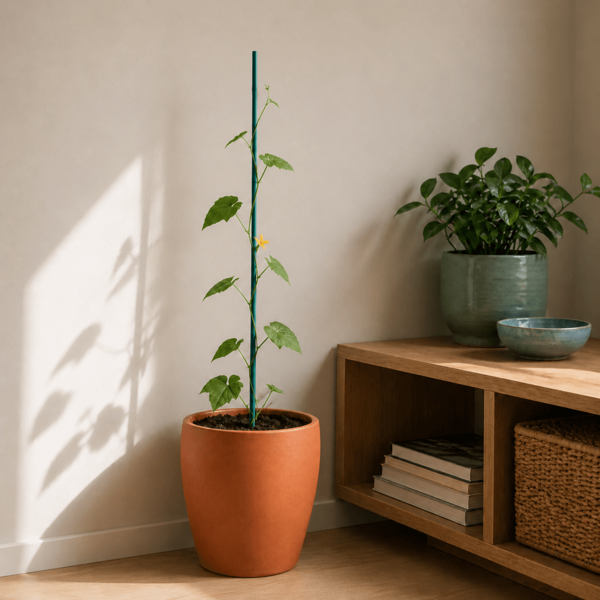 Bambusowe tyczki do roślin Panon 90 cm x 6 mm zielone 100 szt.