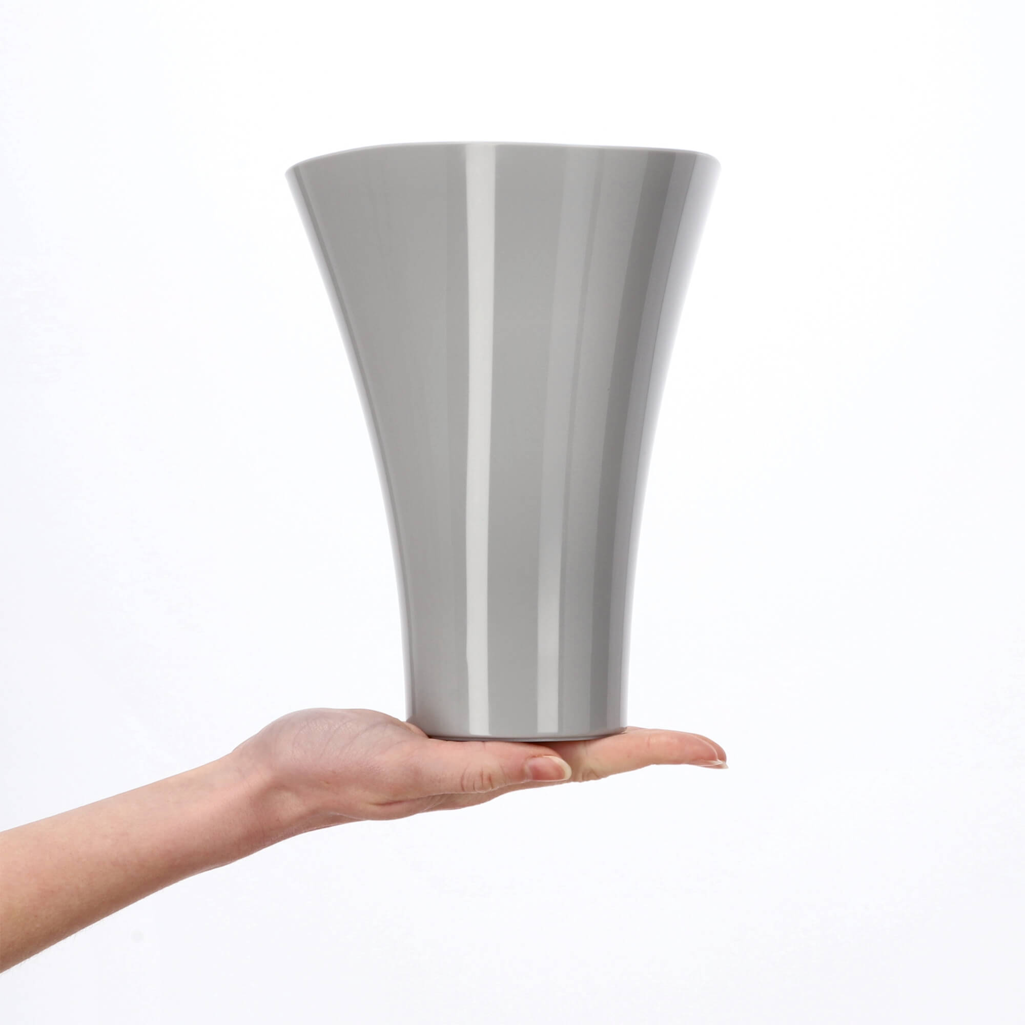 Doniczka na kwiaty Meria 17 cm, szara