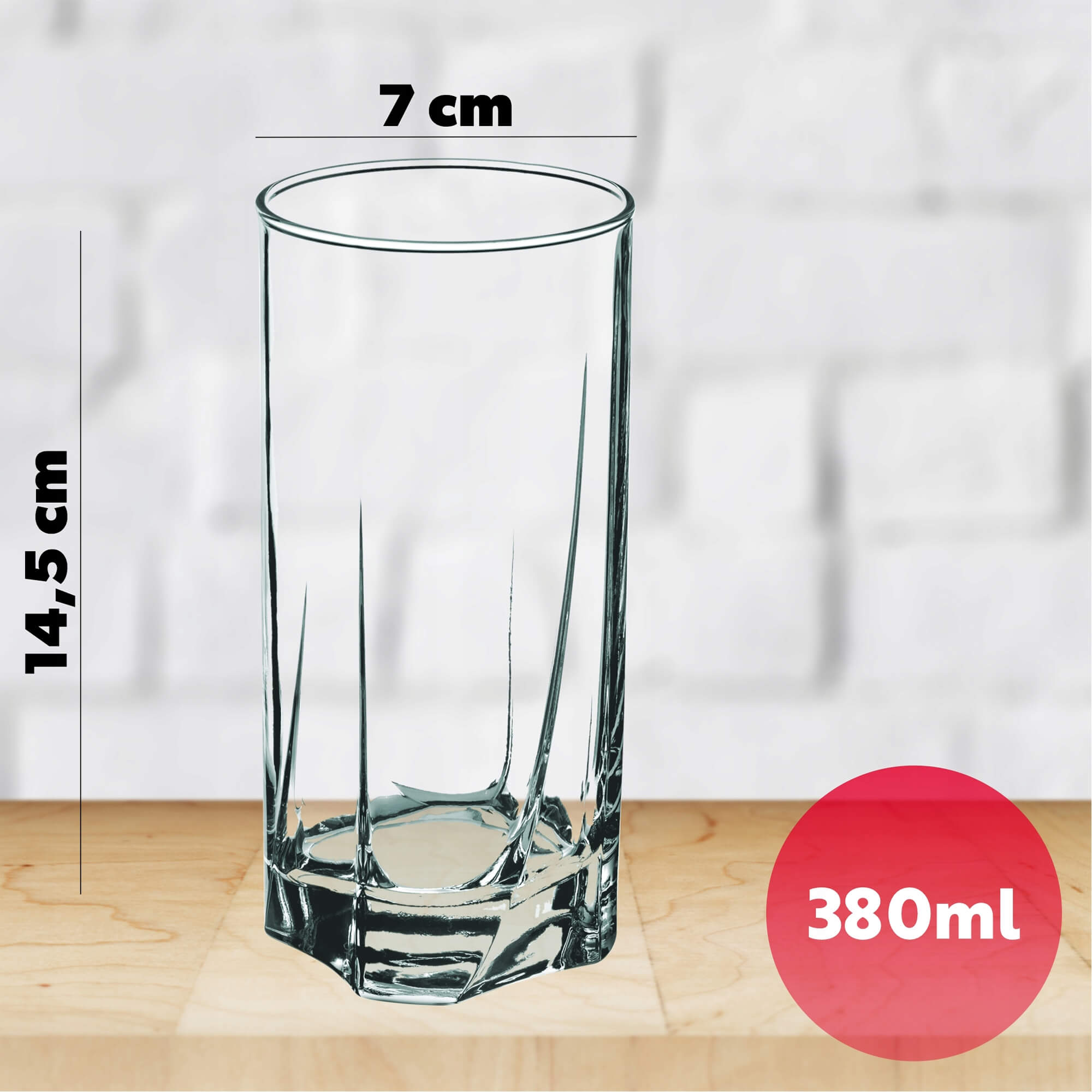 Szklanki do napojów 365 ml 6 szt. + 380 ml, 6 szt.