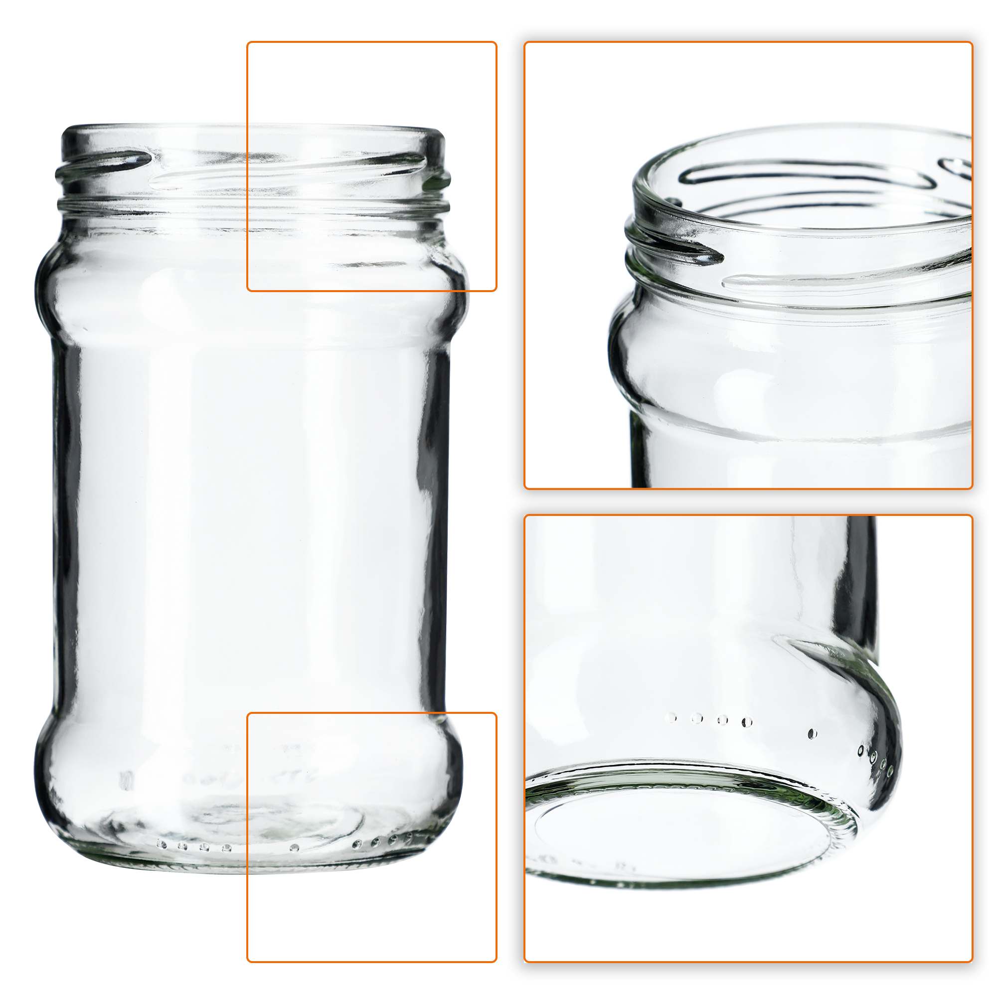 Słoiki na przetwory Seno 315ml 20szt 66mm+ wieczka "Truskawki"
