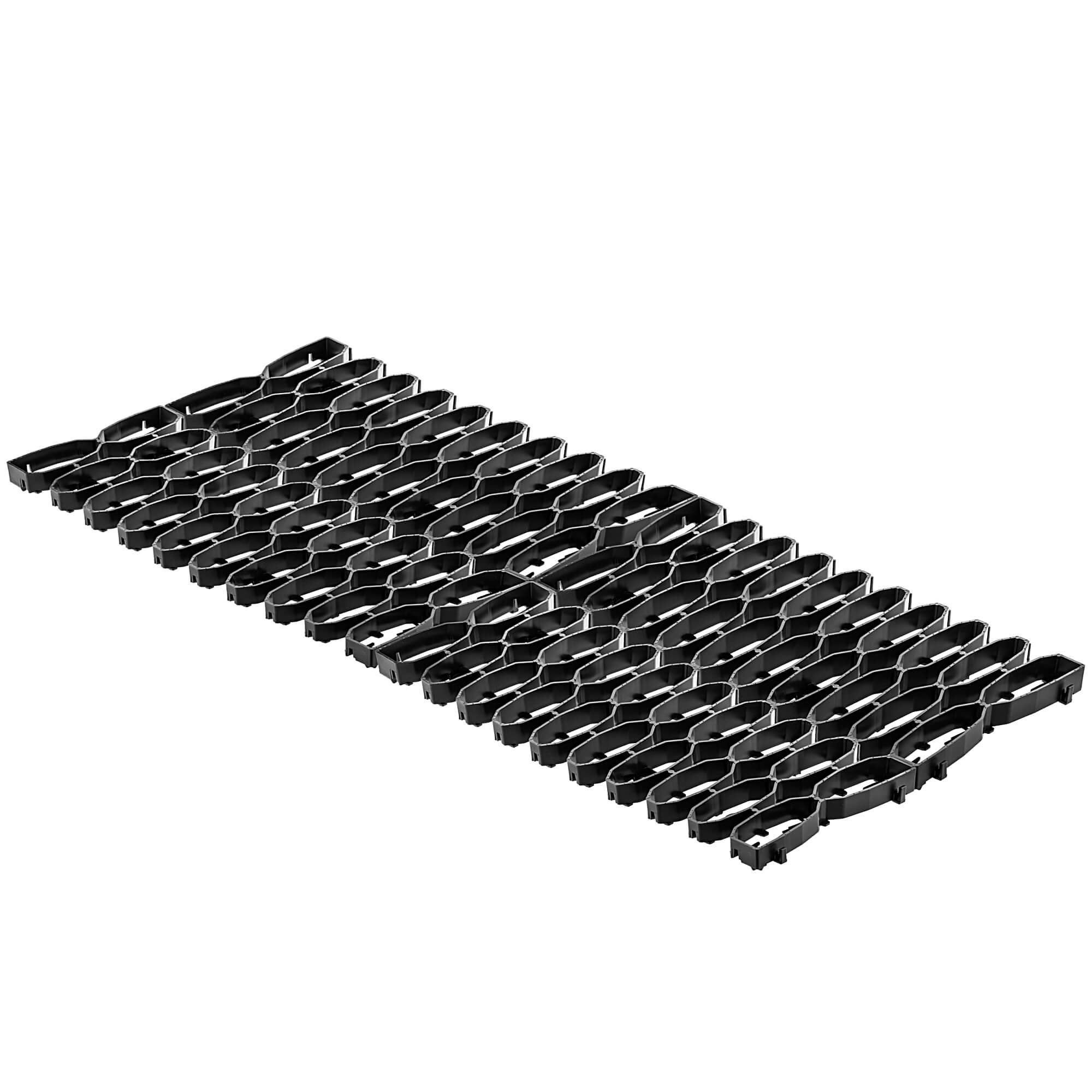 Kratka trawnikowa Montaron pod roboty koszące 47 x 20 cm czarna 10 szt.