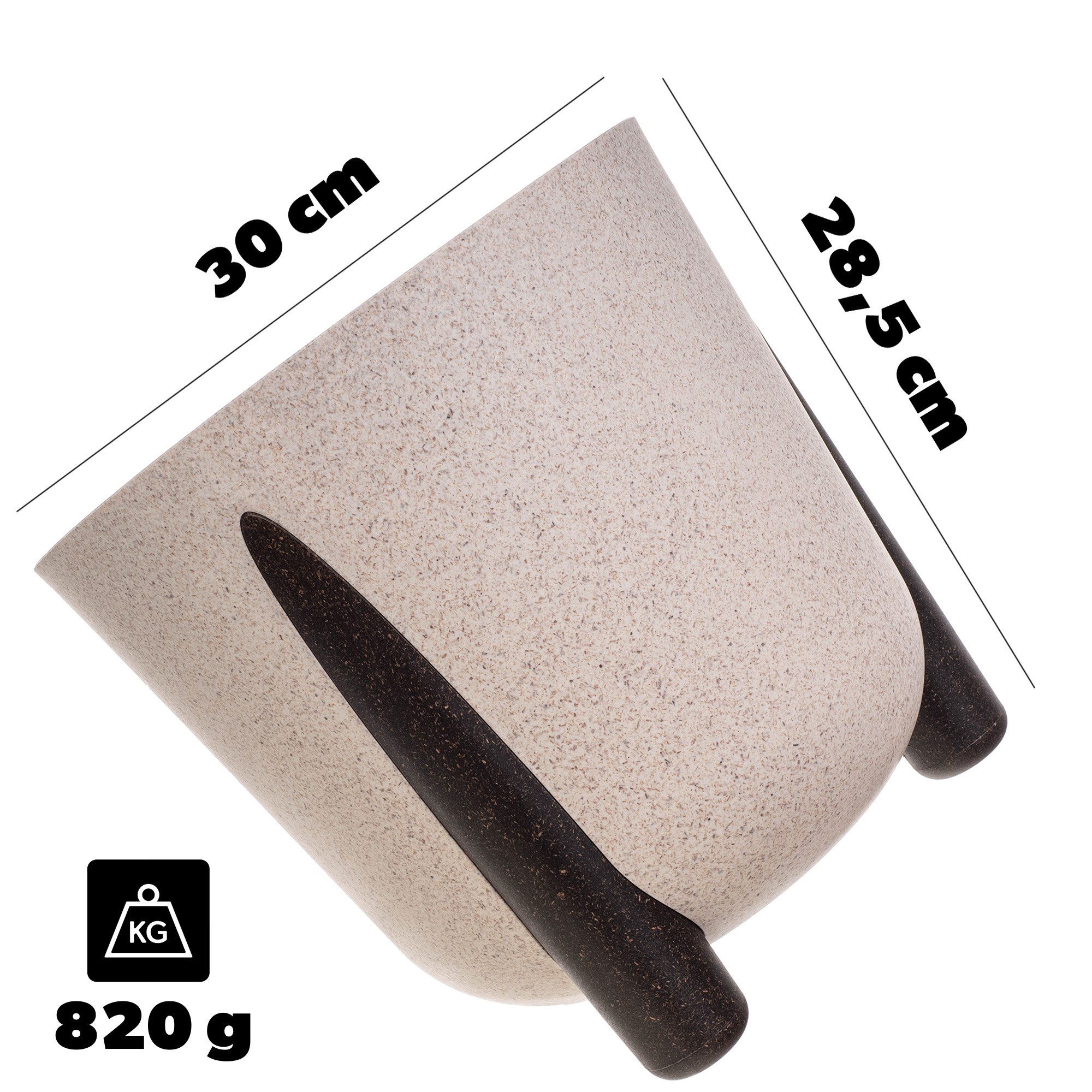 Doniczka osłonka Nauze 30cm biała